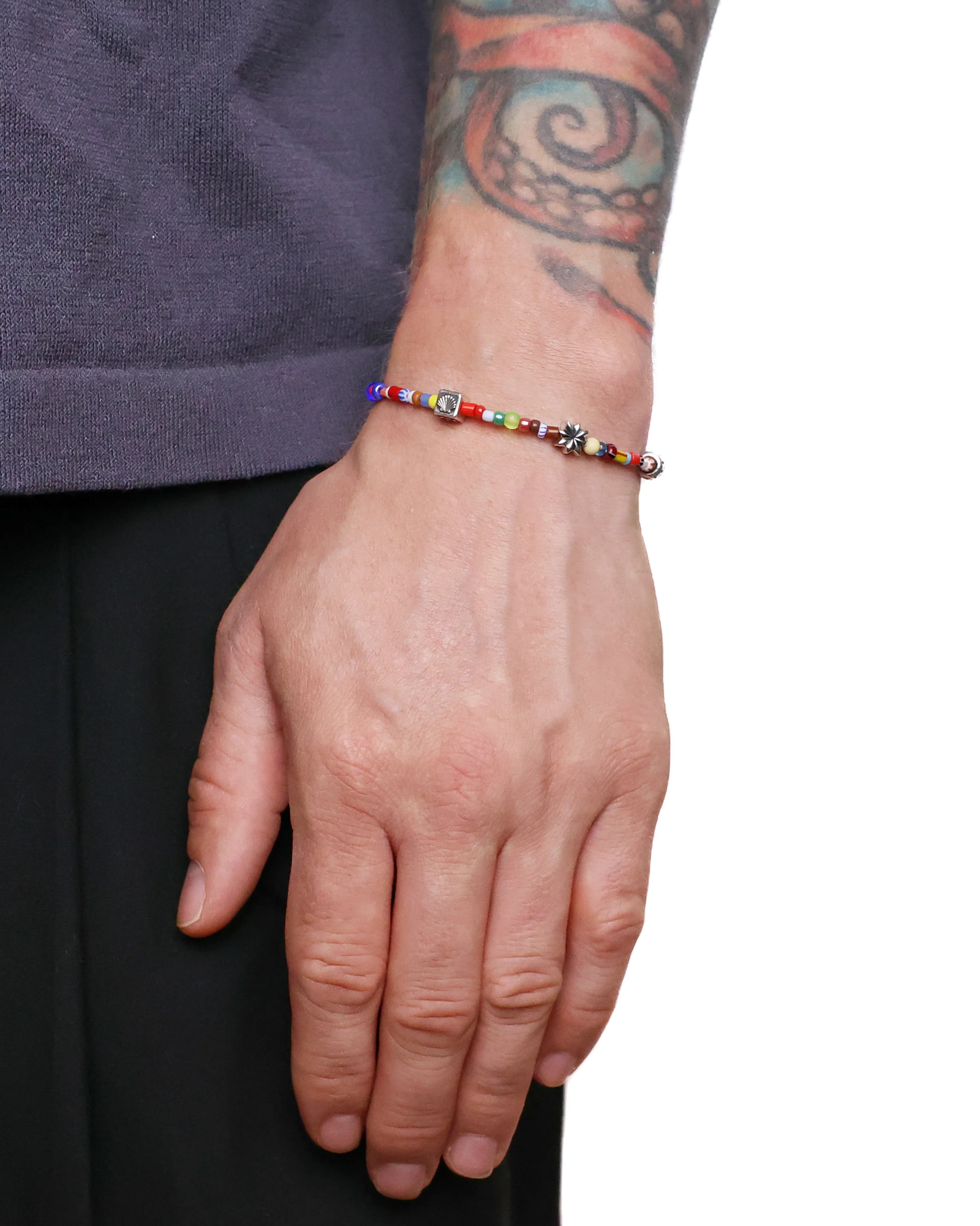 Babyfather Bracelet (Silver 925/Multicoloured Glass Beads) - Image 2