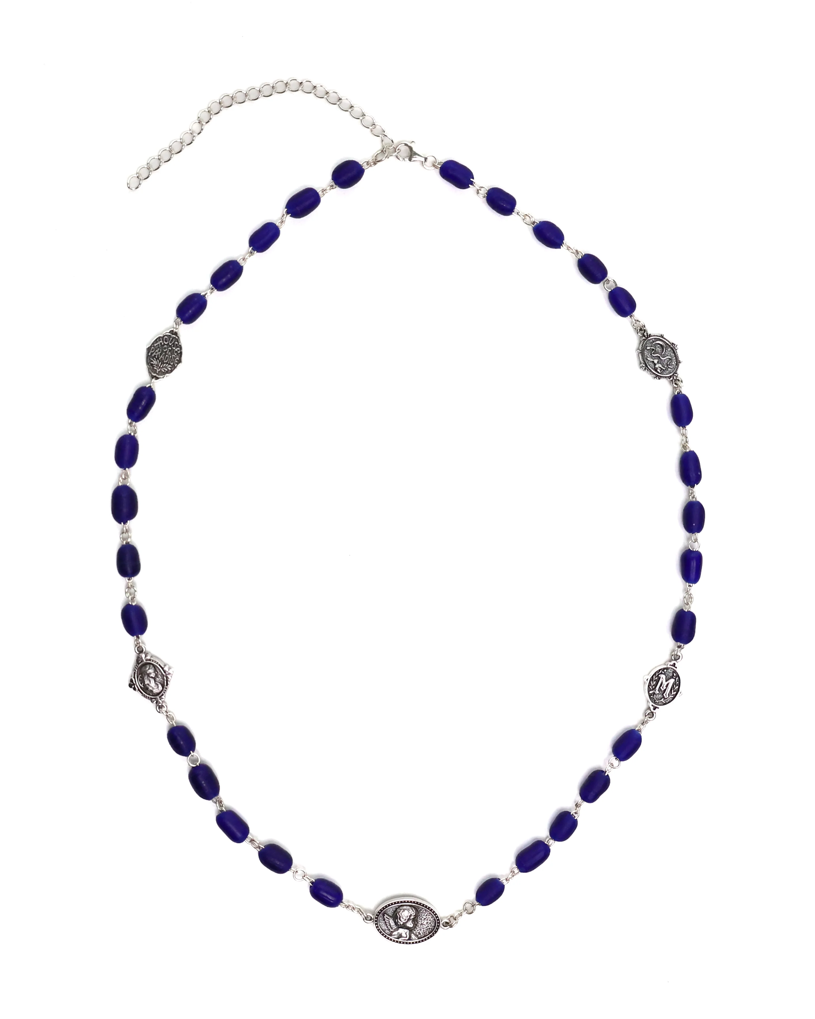 Camino Chain (Silver 925/Navy Glass)