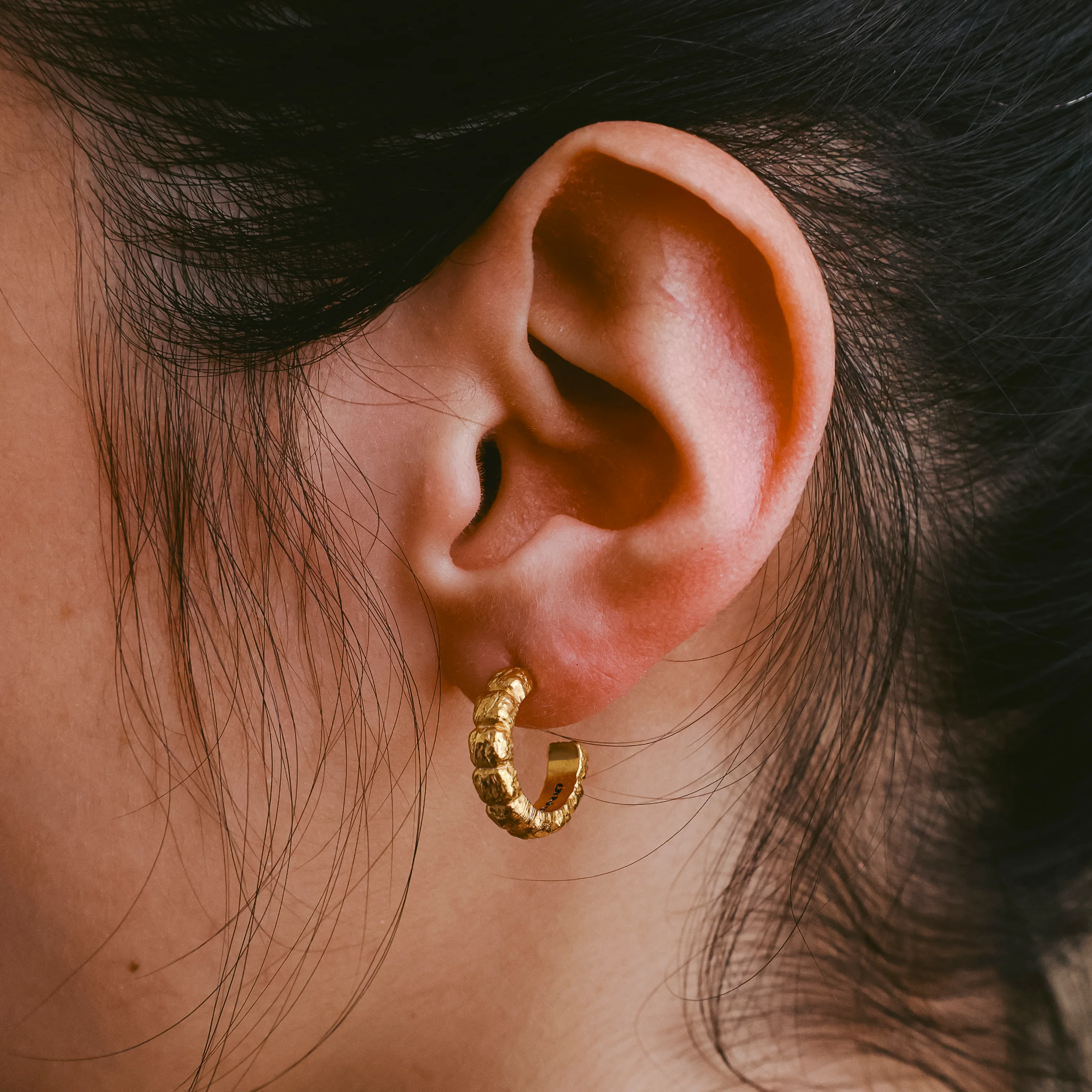 Cookie Hoops (14K Gold) - Image 2