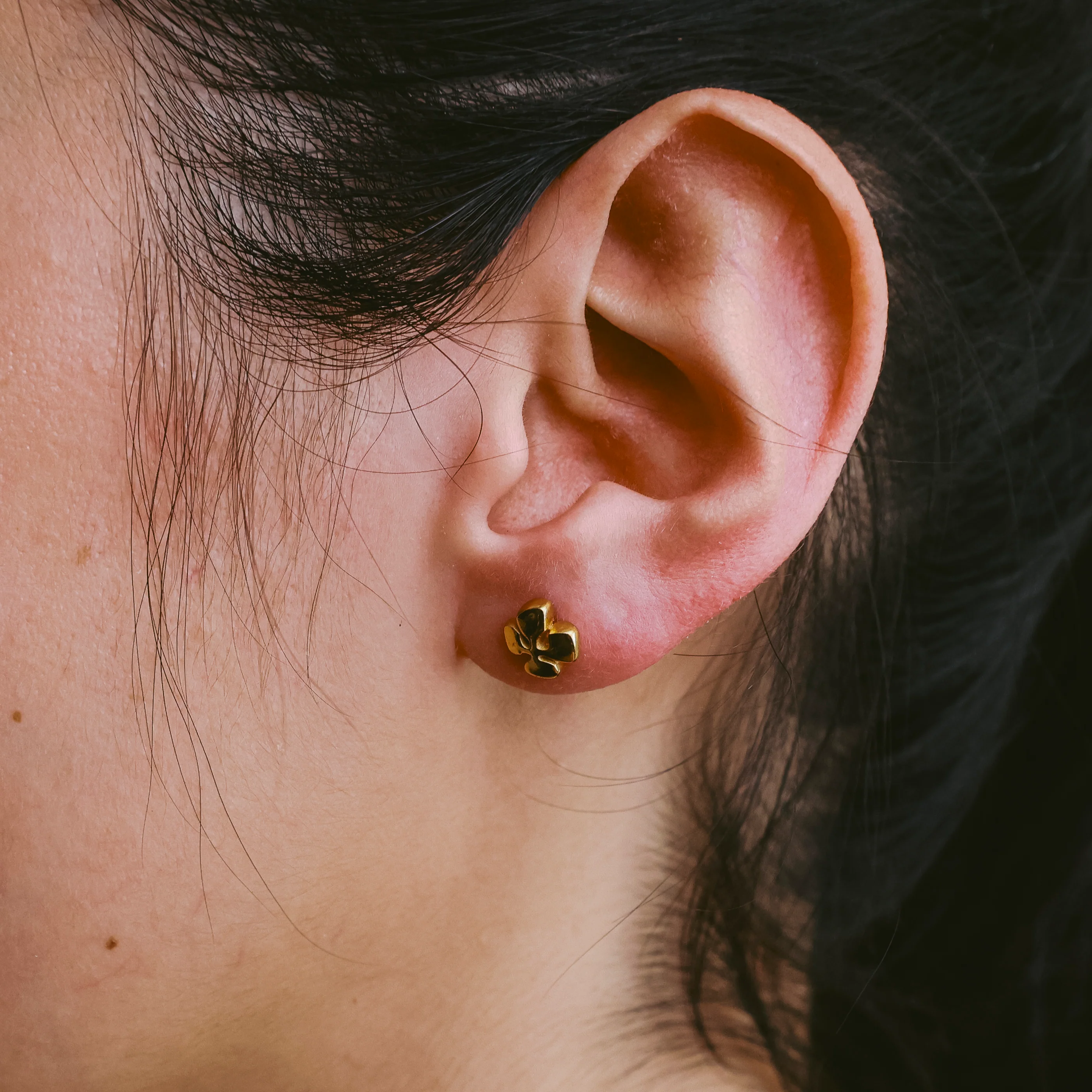 Cross Studs (14K Gold) - Image 2