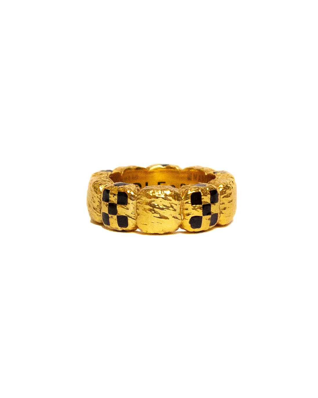 Davie Ring (14K Gold/Black Resin)