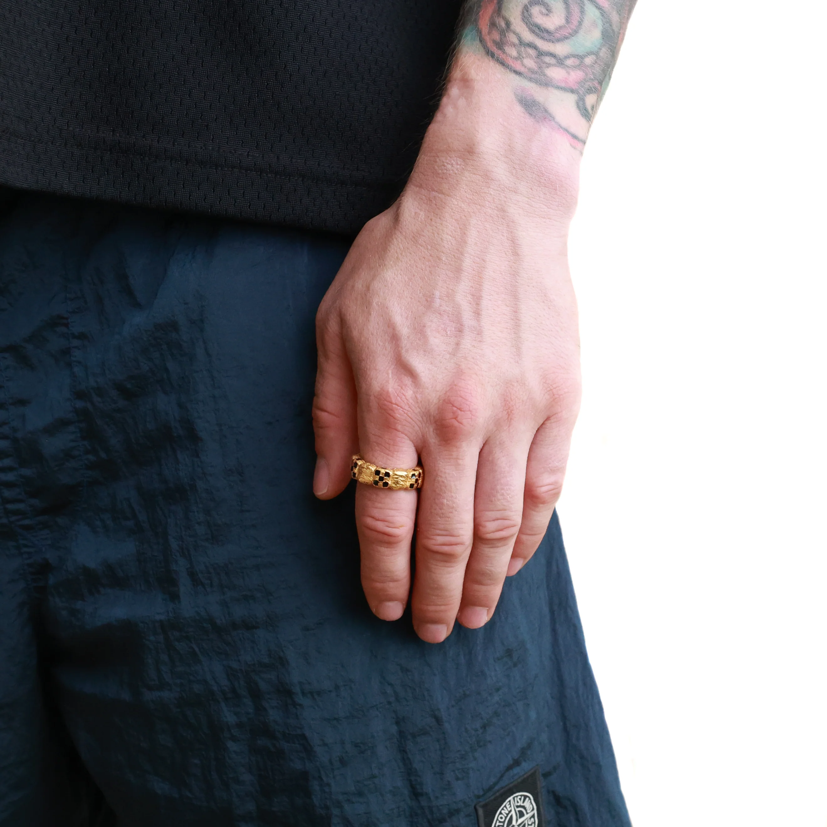 Davie Ring (14K Gold/Black Resin) - Image 2