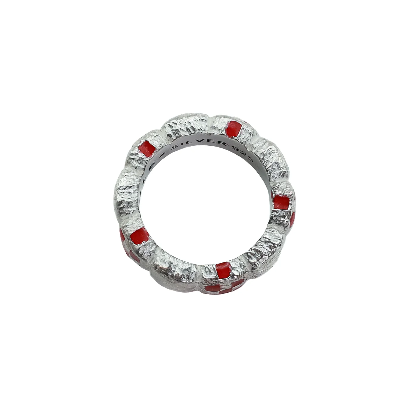 Davie Ring (Silver 925/Red Resin) - Image 3