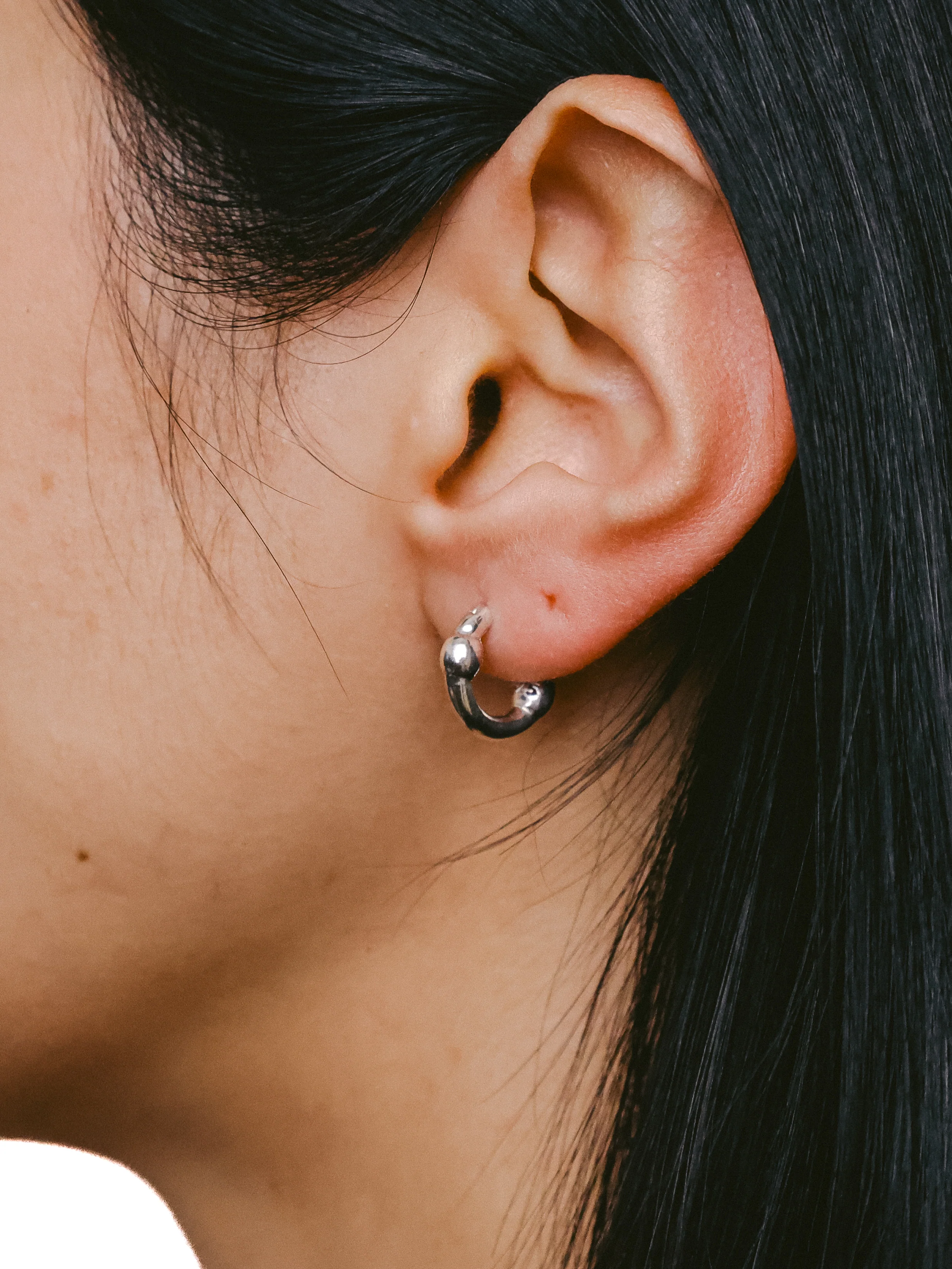 Finner Hoops 13mm (Silver 925) - Image 5
