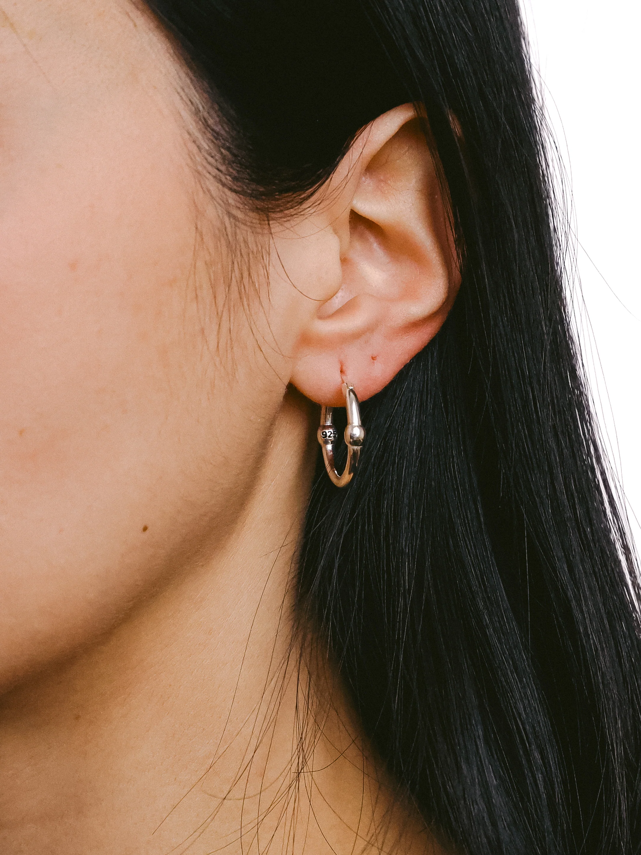 Finner Hoops 20mm (Silver 925) - Image 5