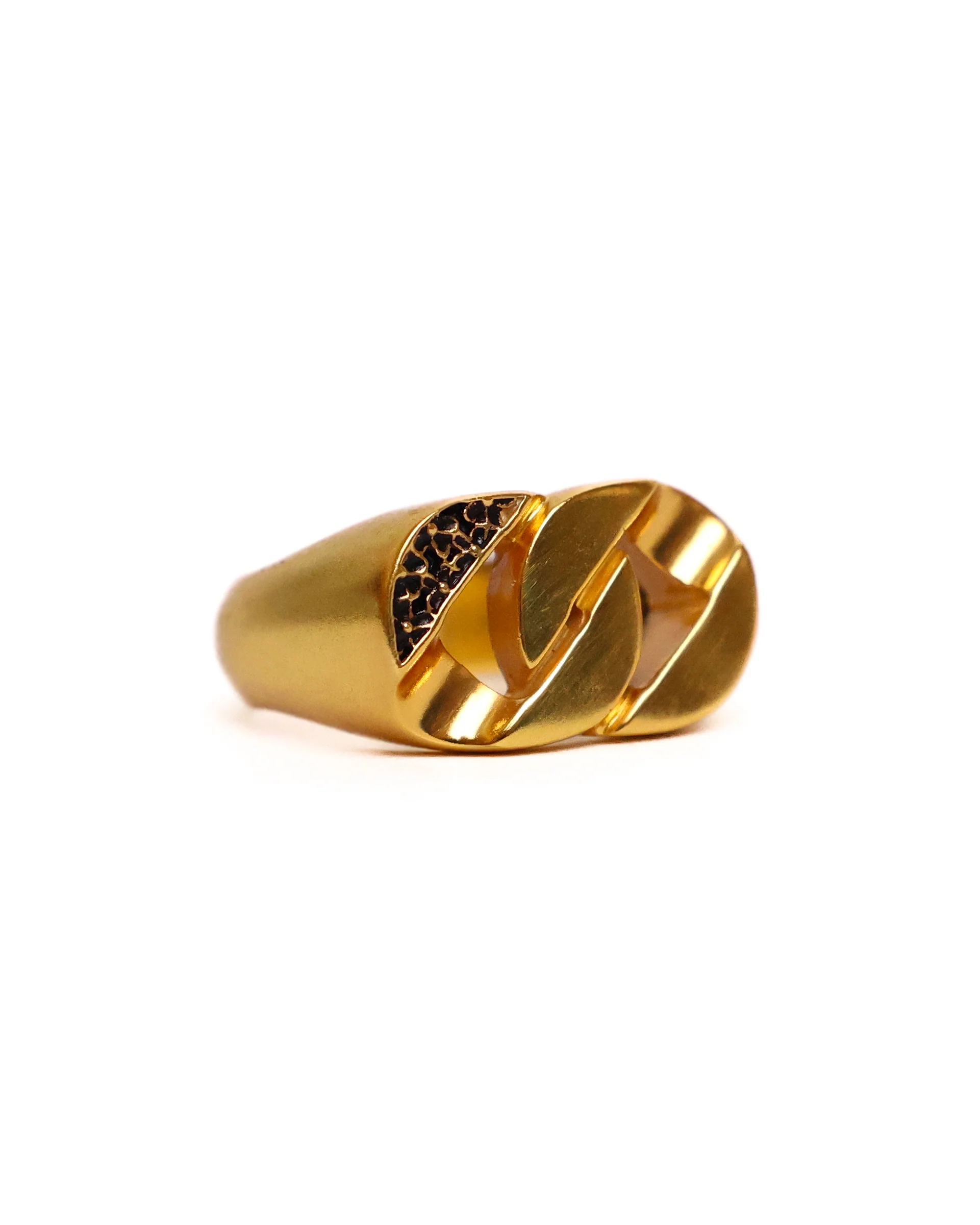 Floral Cuban Signet (14K Gold) - Image 3