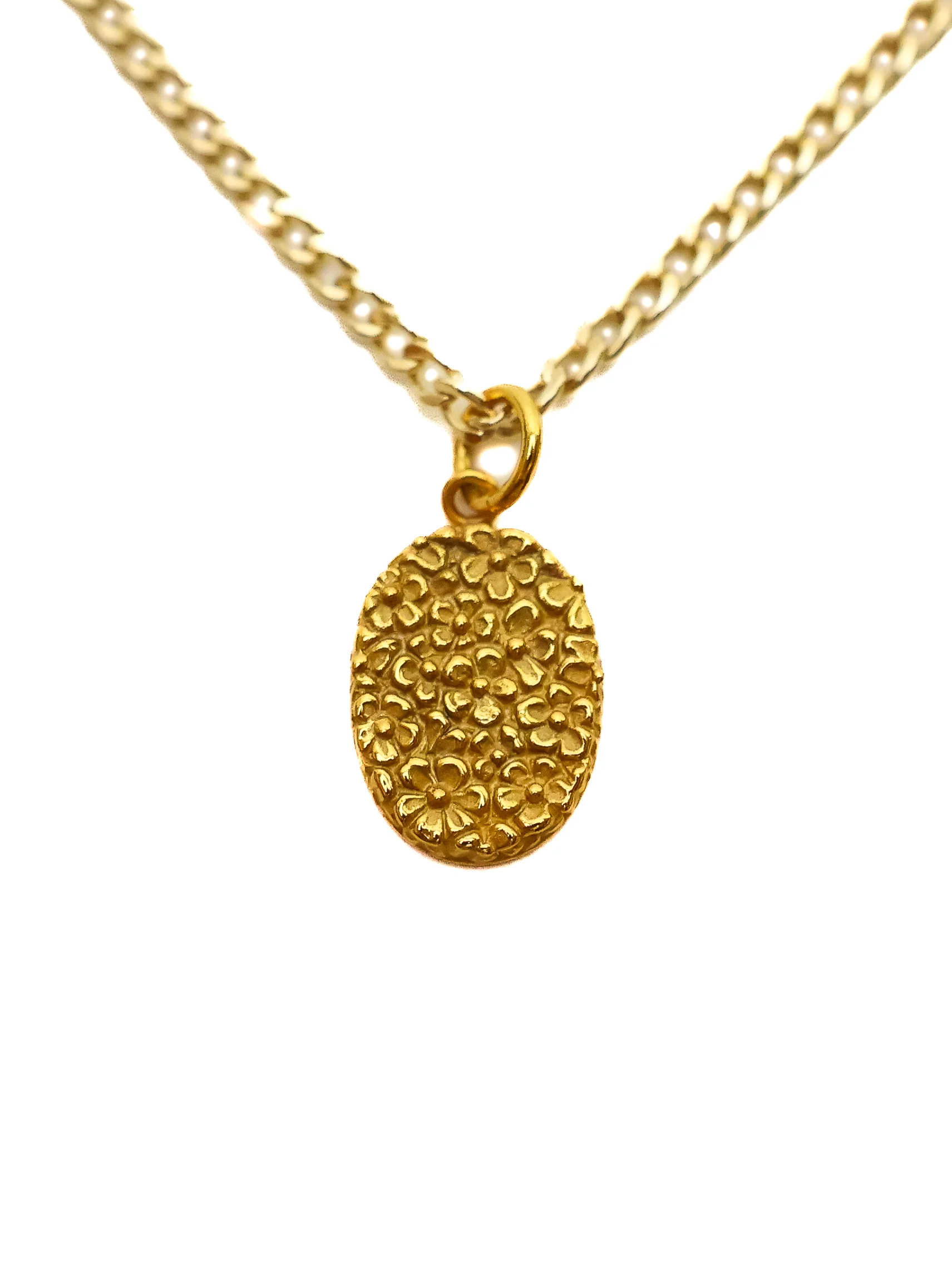 Floral Pendant + Chain (14K Gold) - Image 3