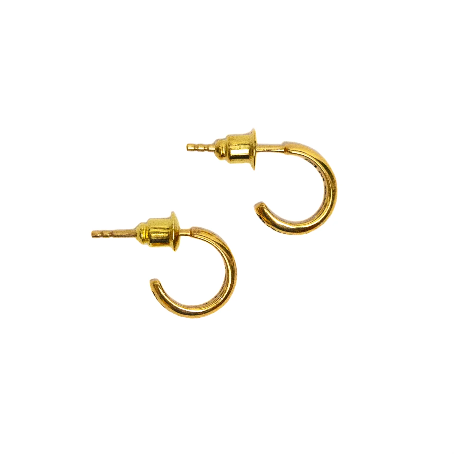 FTWK Mini Hoop Earrings (14K Gold) - Image 3