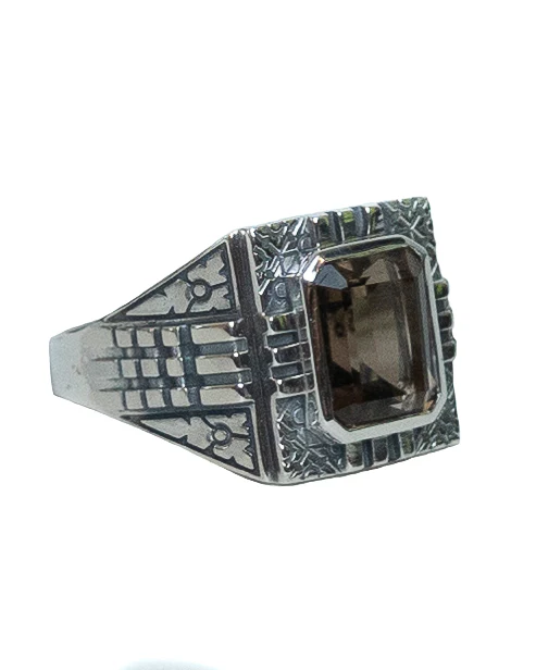 Gazzi Signet (Silver 925/Smokey Quartz) - Image 3