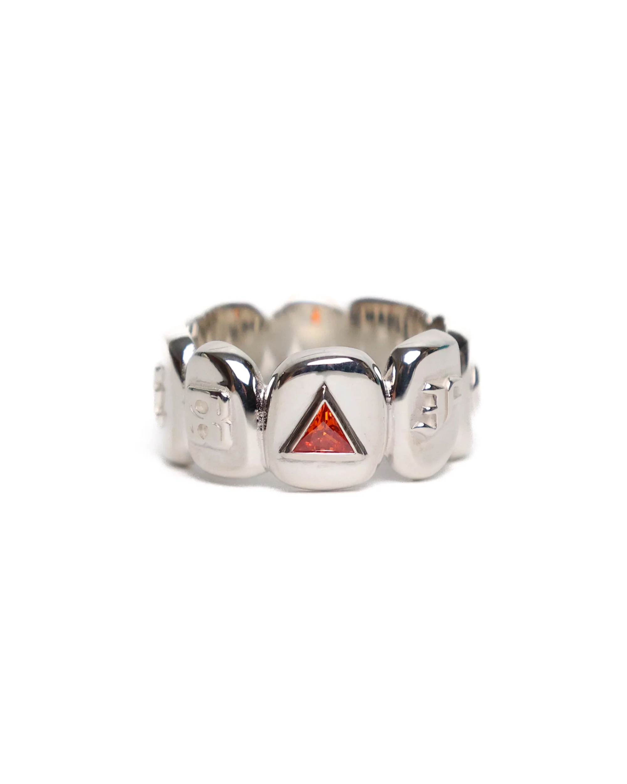 Grill Ring (Silver 925/Orange Zircon)