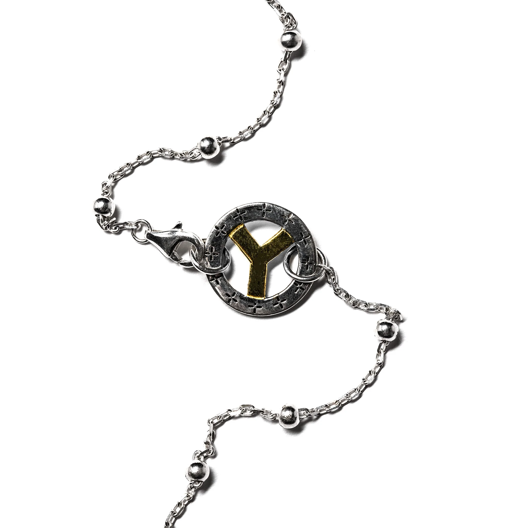 Bead Link Chain (Silver 925/14K Gold) - Image 3