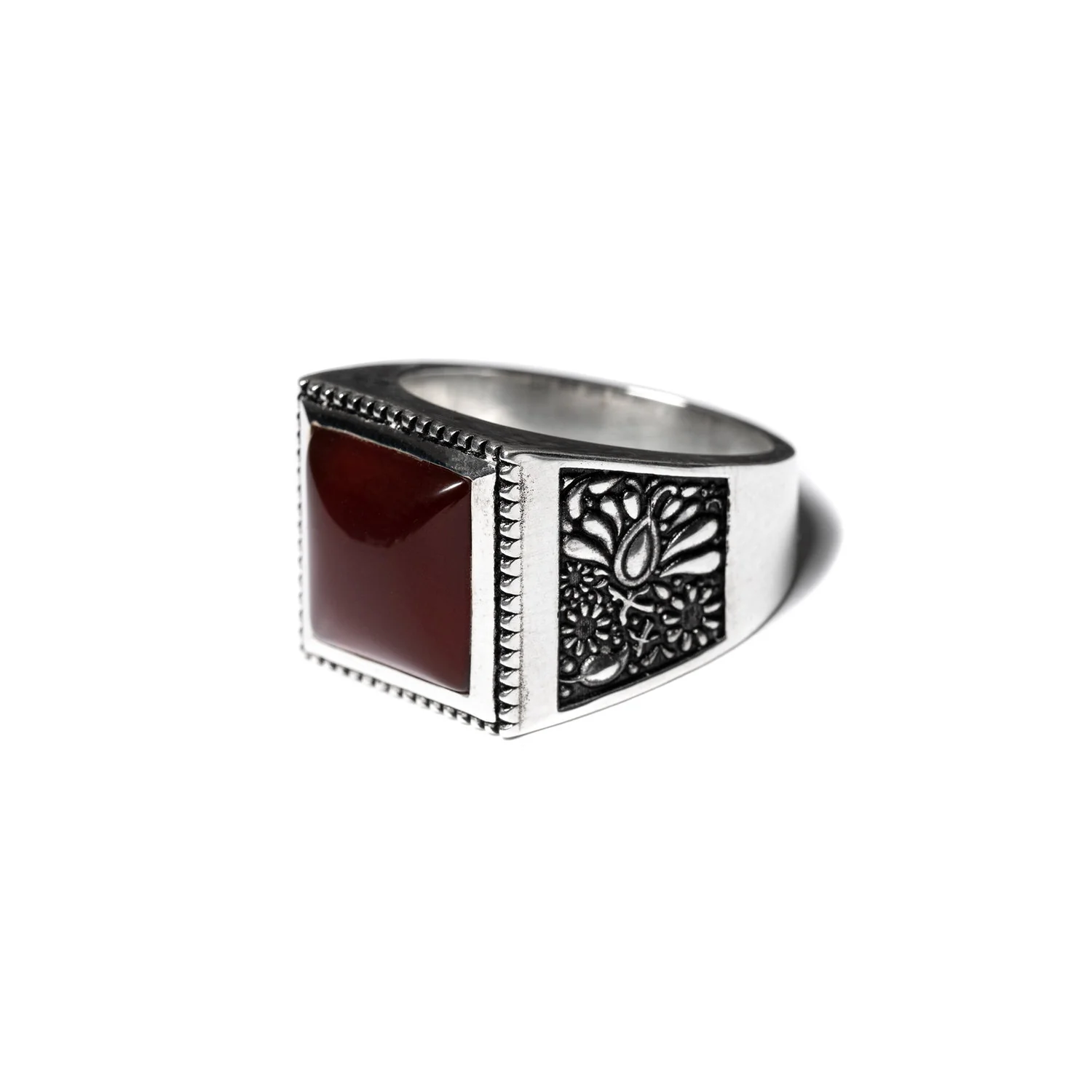 Buick Ring (Silver 925/Red Garnet) - Image 3