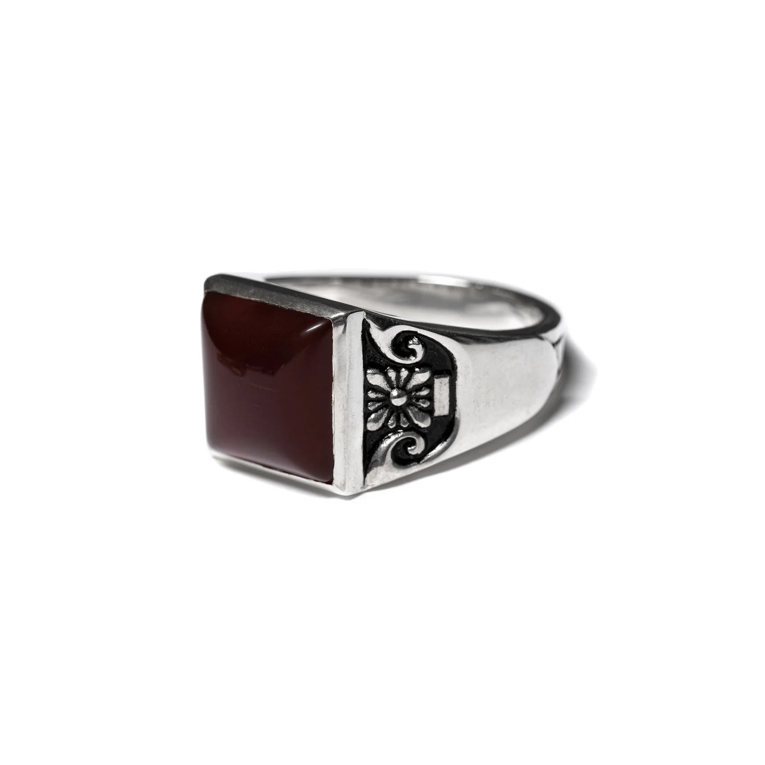 Collegiate Ring (Silver 925/Red Garnet) - Image 3