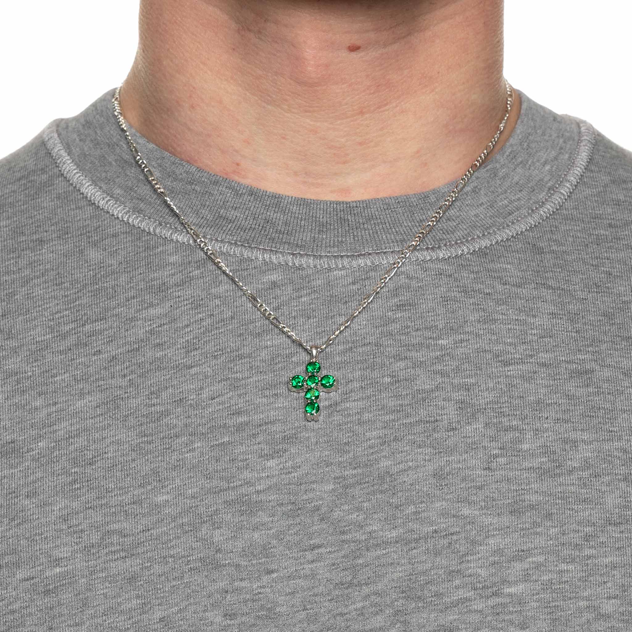 Cross Chain (Silver 925/Emerald) - Image 5