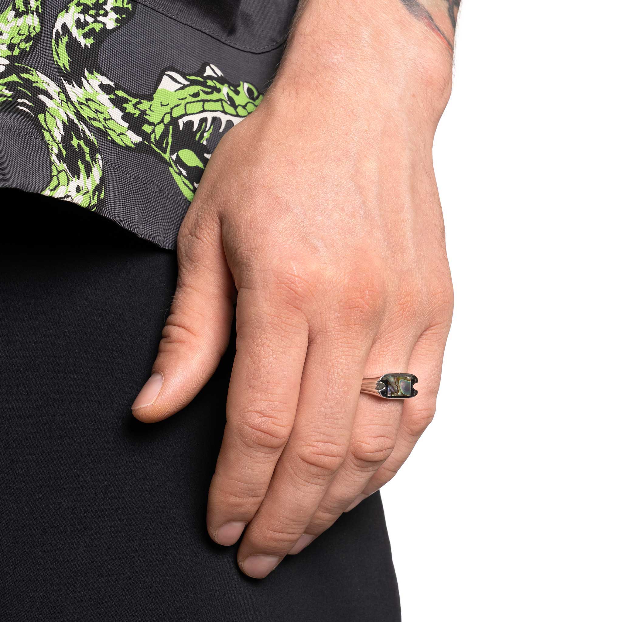 Danny Signet Ring (Silver 925/Abalone) - Image 2