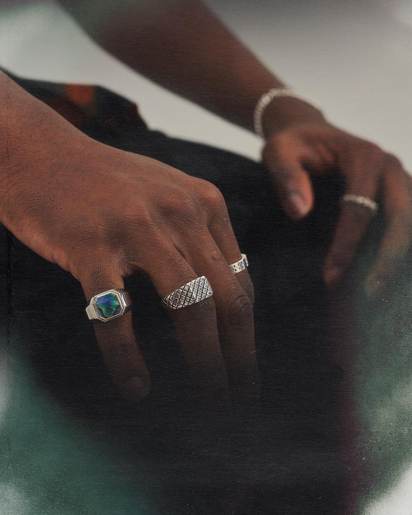 Duppy Signet Ring (Silver 925/Mother of Pearl) - Image 5