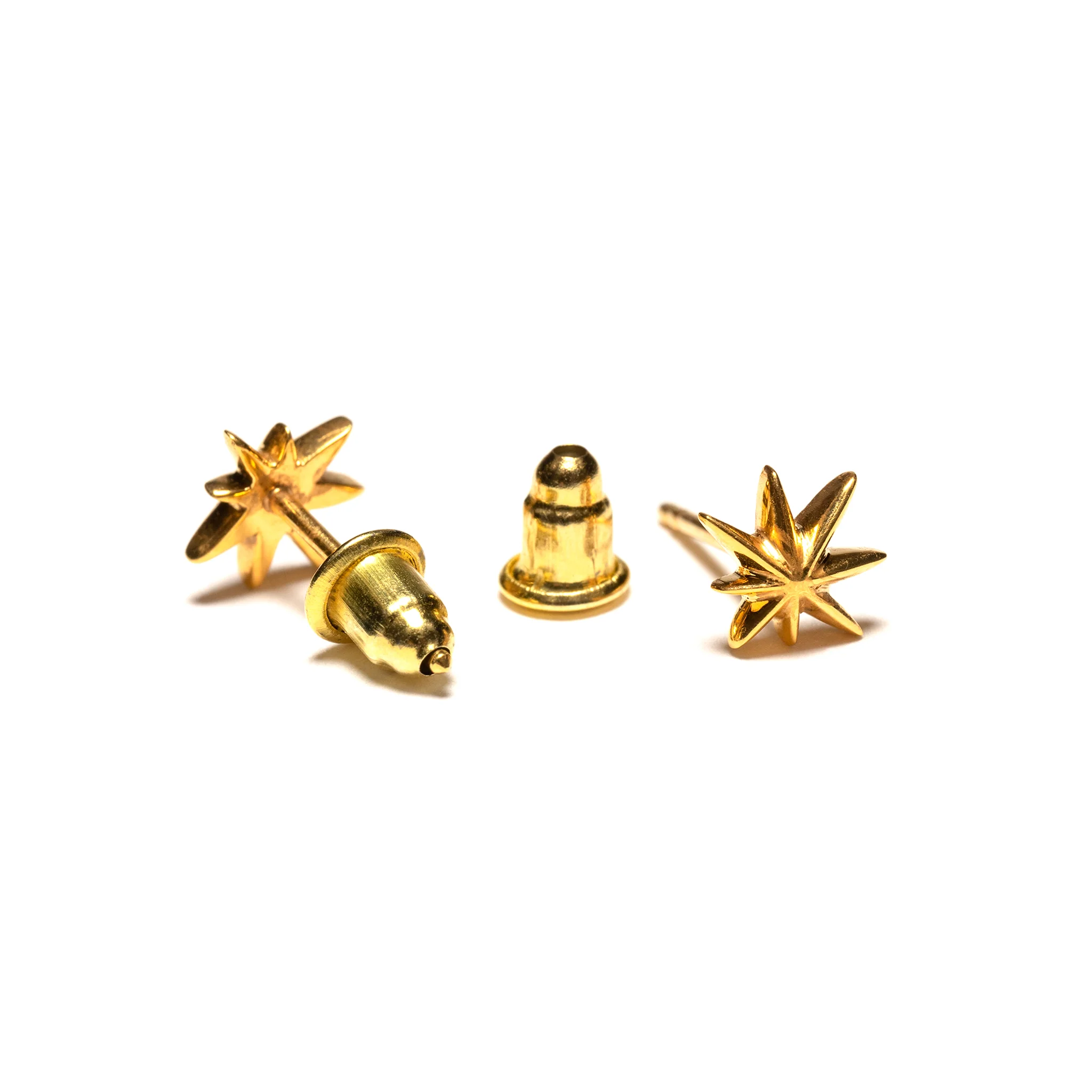 Hempstar Earrings (14K Gold) - Image 3