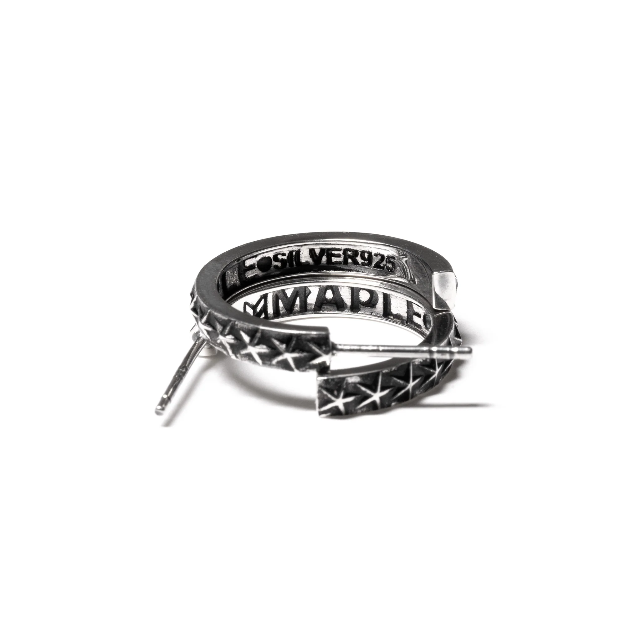 Hoop Star Earrings (Silver 925) - Image 4