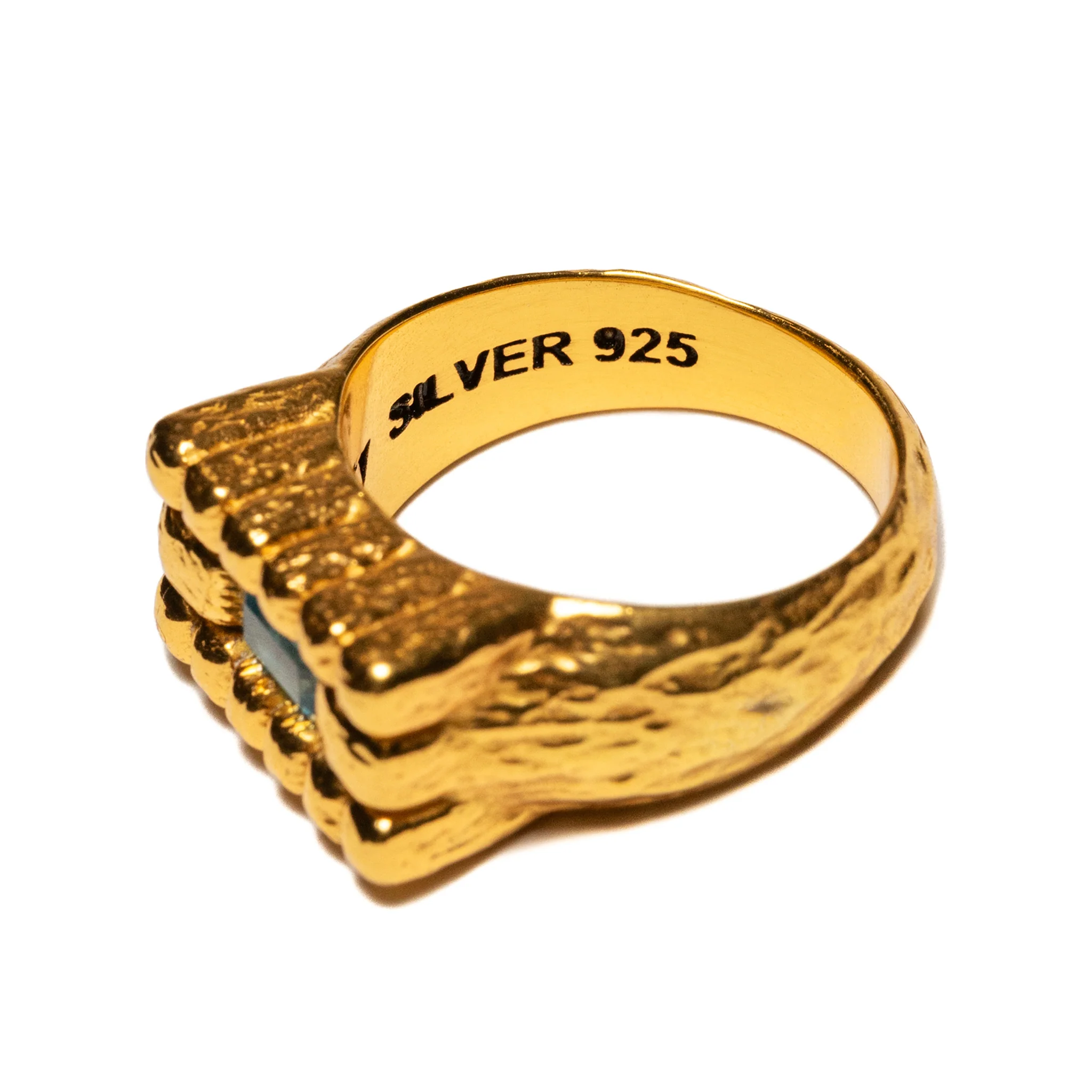 Lil Pool Signet (14K Gold/Aquamarine) - Image 5