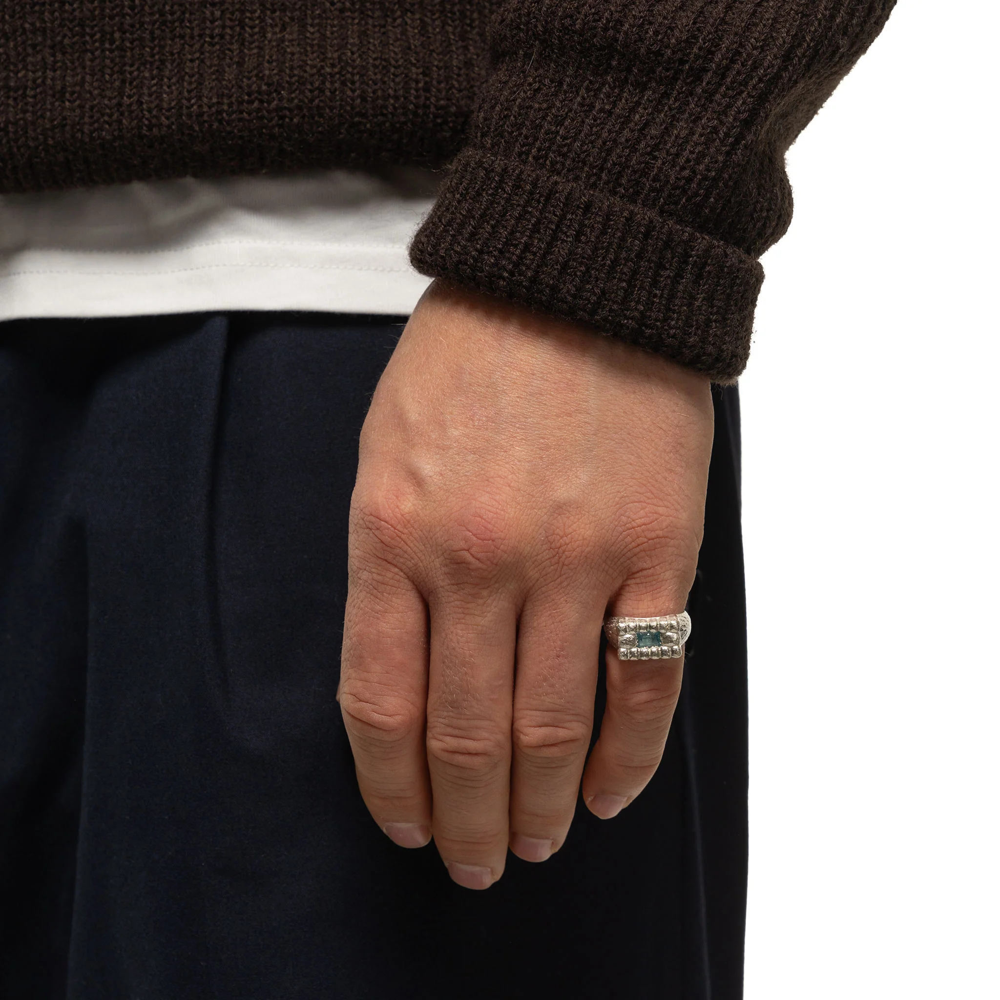 Lil Pool Signet (Silver 925/Aquamarine) - Image 2