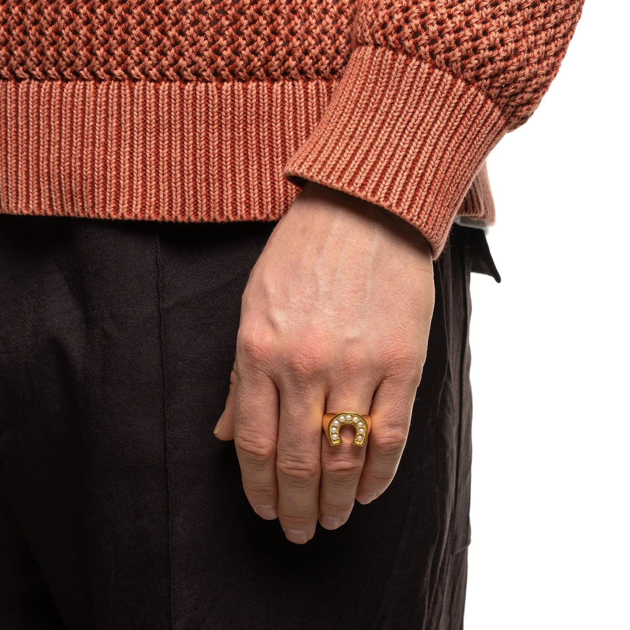 Lucky Ring (14K Gold/Mother of Pearl) - Image 2