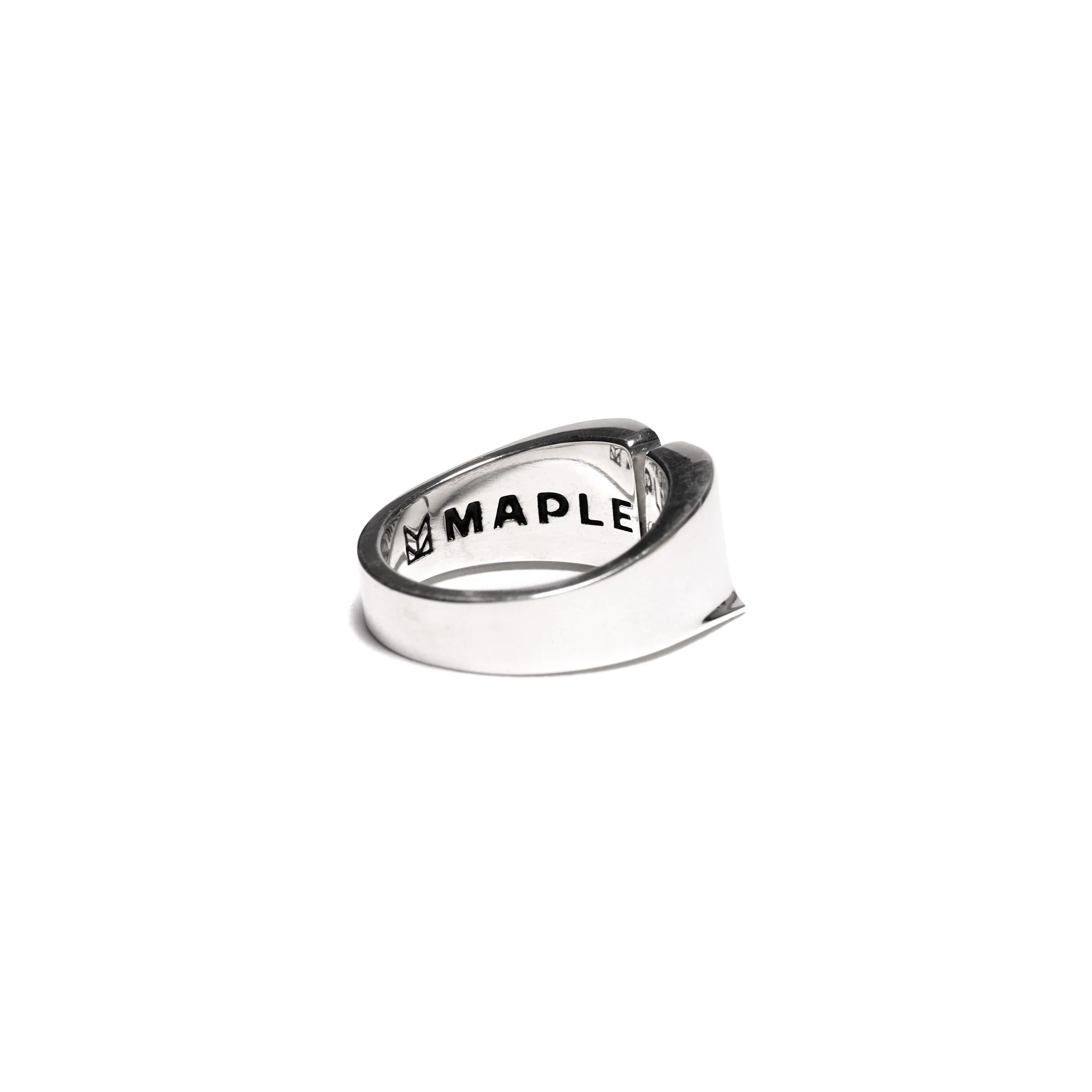 M Signet Ring (Silver 925/Topaz) - Image 4