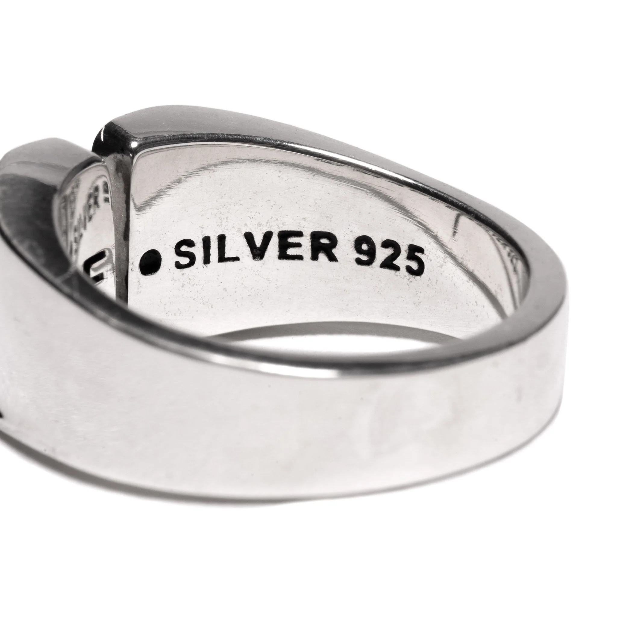 M Signet Ring (Silver 925/Topaz) - Image 5