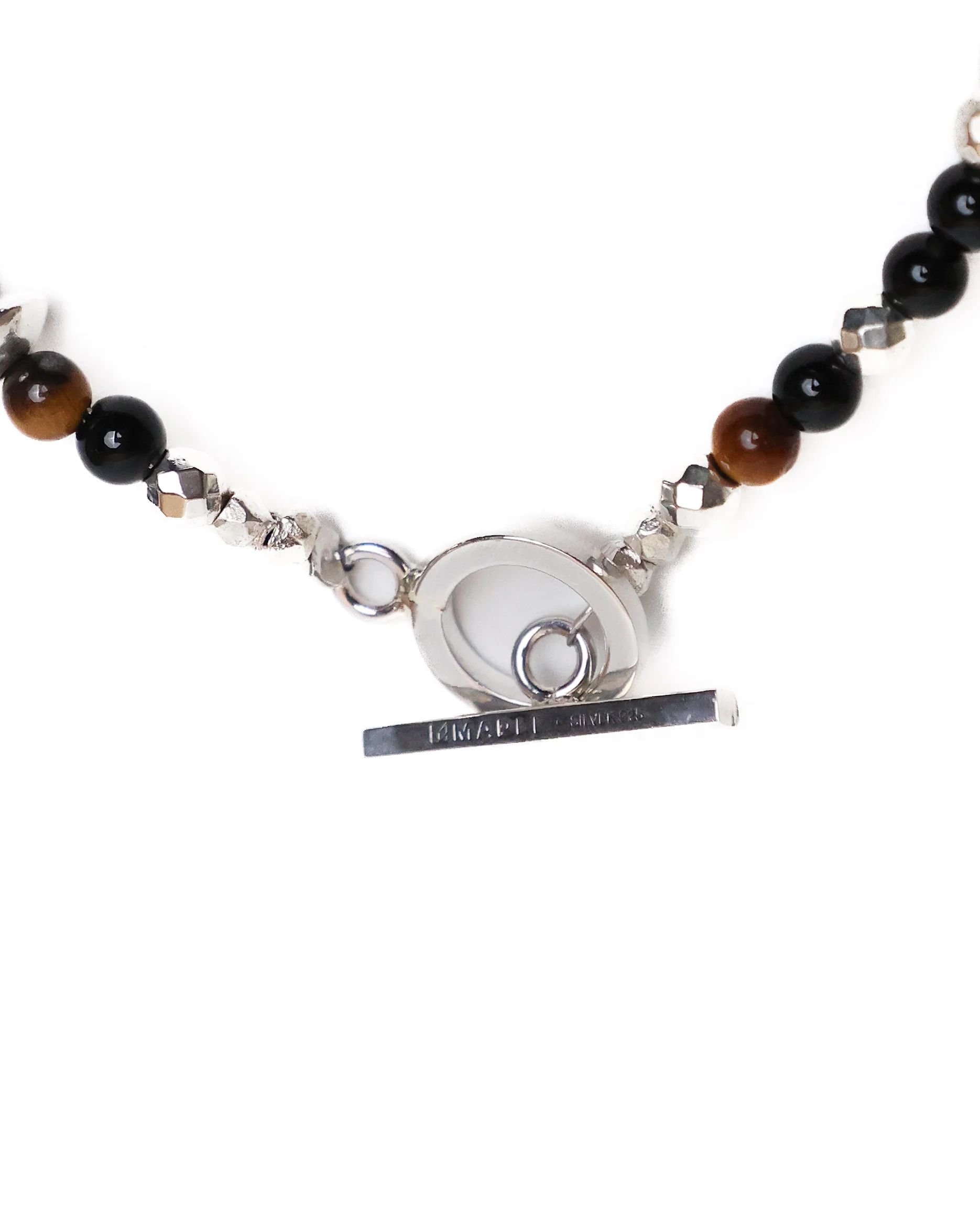 Madina Beaded Bracelet (Silver 925/Black) - Image 4