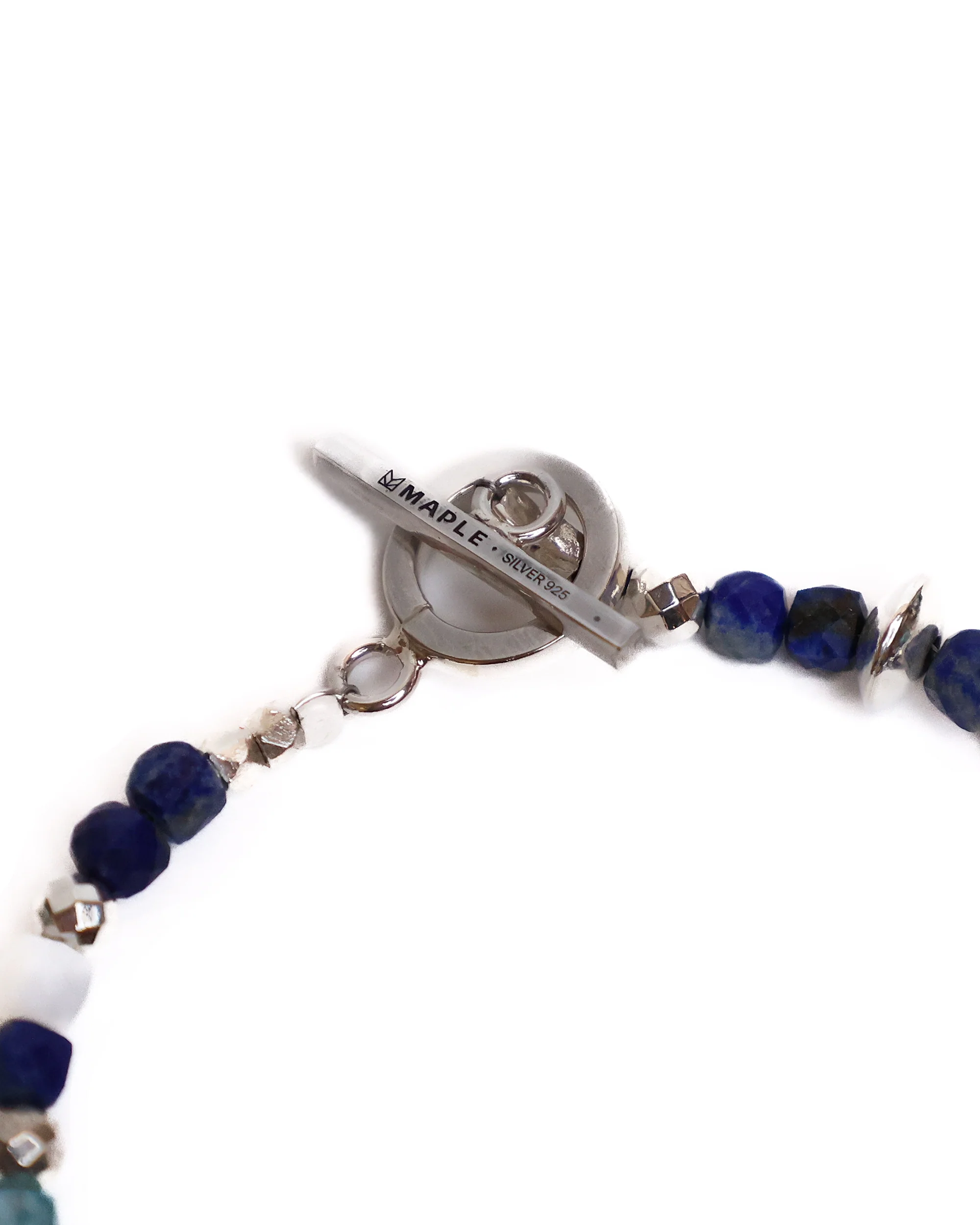 Madina Beaded Bracelet (Silver 925/Navy) - Image 3