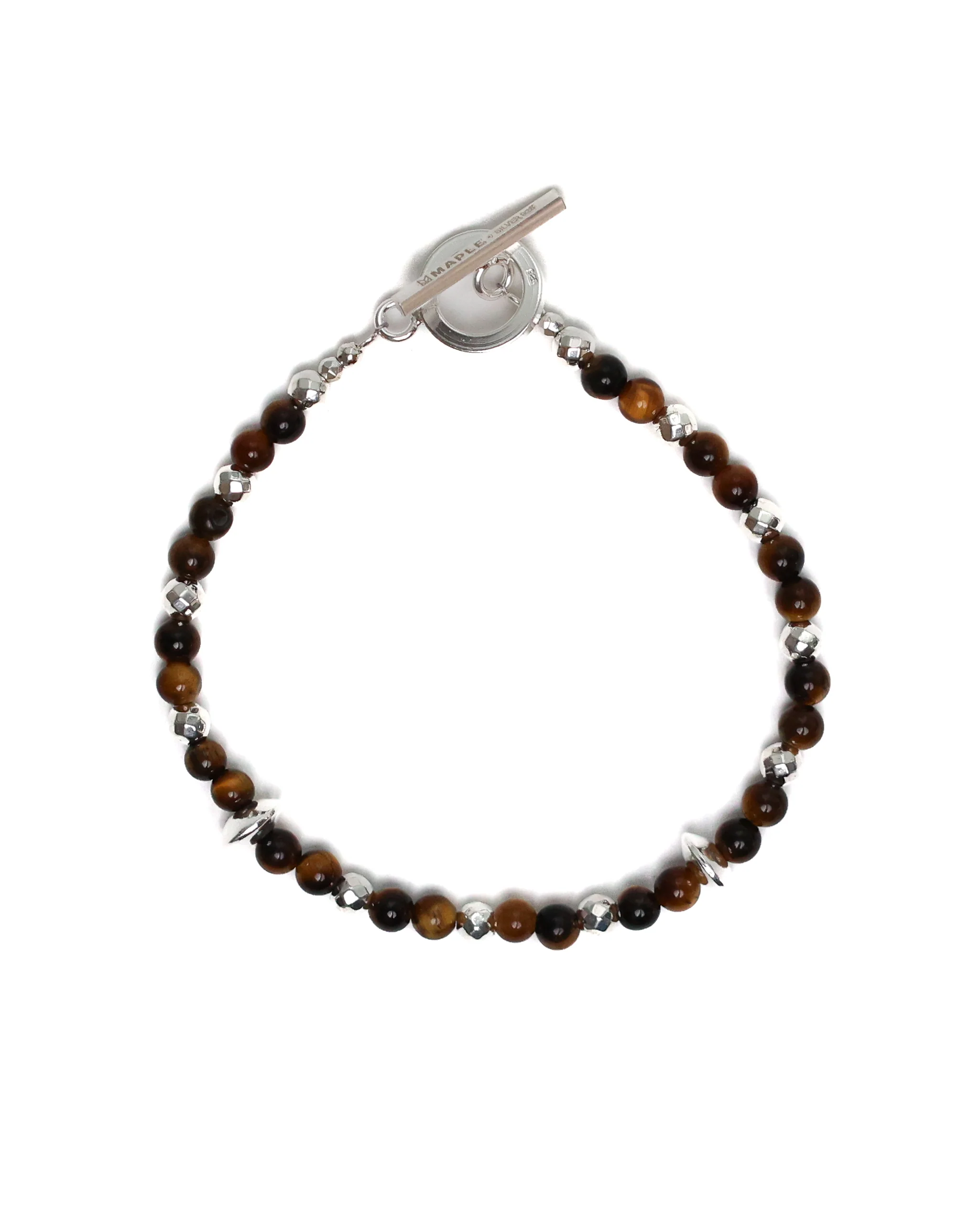 Madina Beaded Bracelet (Silver 925/Tiger Eye)
