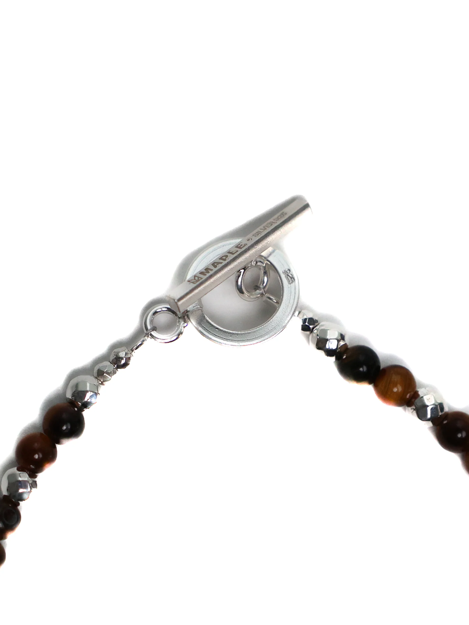 Madina Beaded Bracelet (Silver 925/Tiger Eye) - Image 3