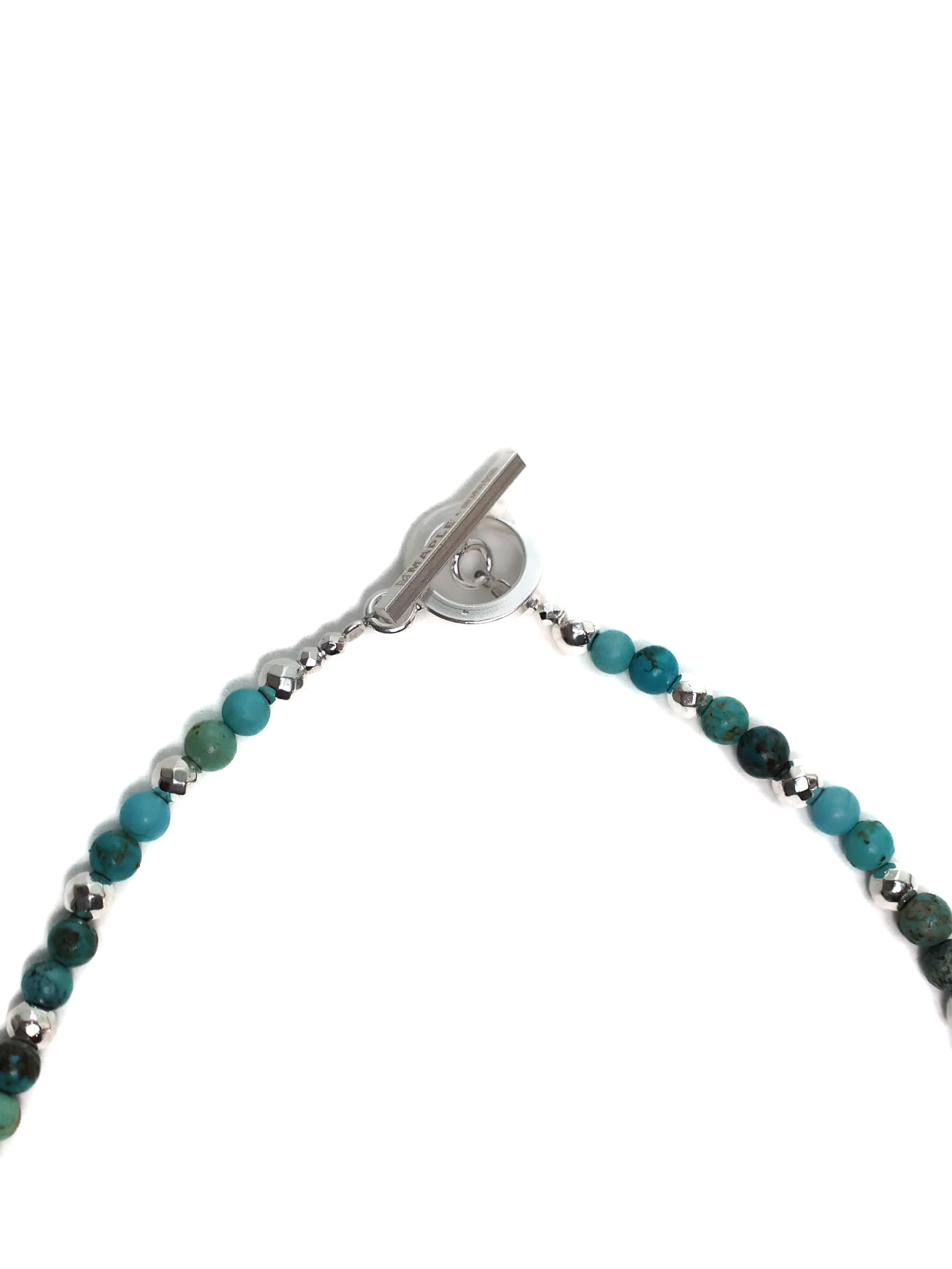 Madina Beaded Necklace (Silver 925/Turquoise) - Image 3
