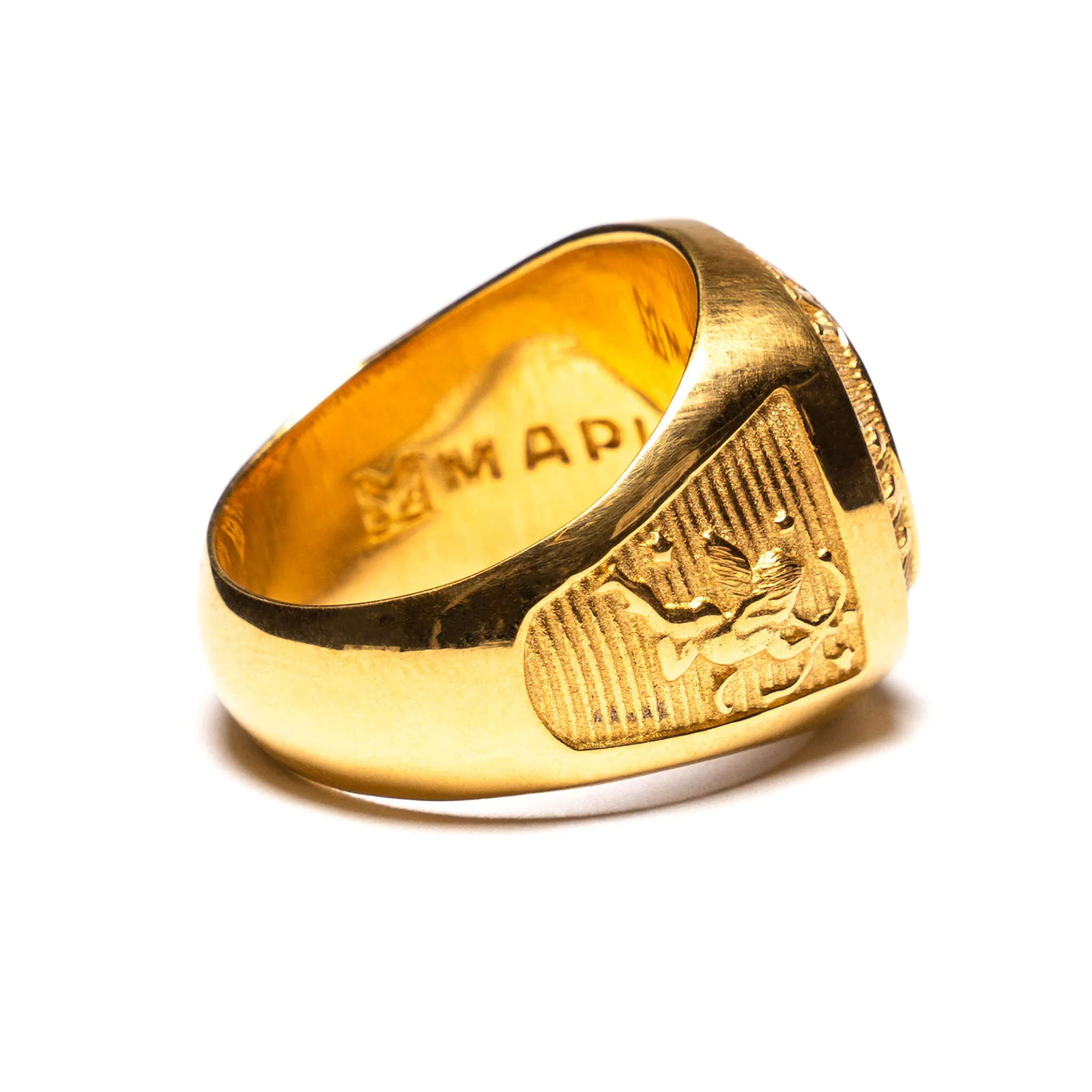 MAPLE x Elhaus Champion Lover Ring (14K Gold/Red Garnet) - Image 4