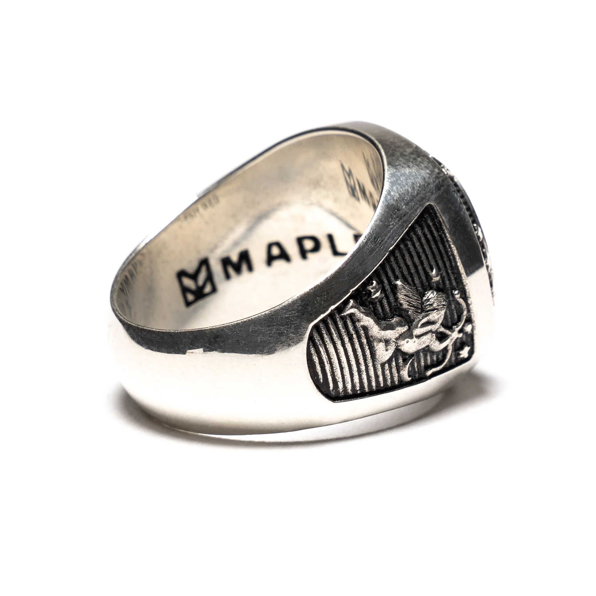 MAPLE x Elhaus Champion Lover Ring (Silver 925/Red Garnet) - Image 4