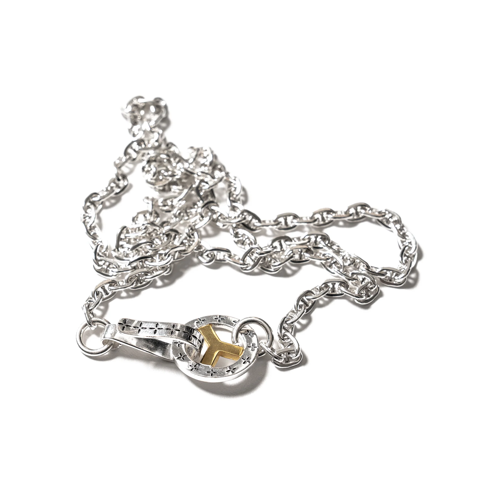 Mariner Chain + Peace Wheel (Silver 925/14K Gold) - Image 3