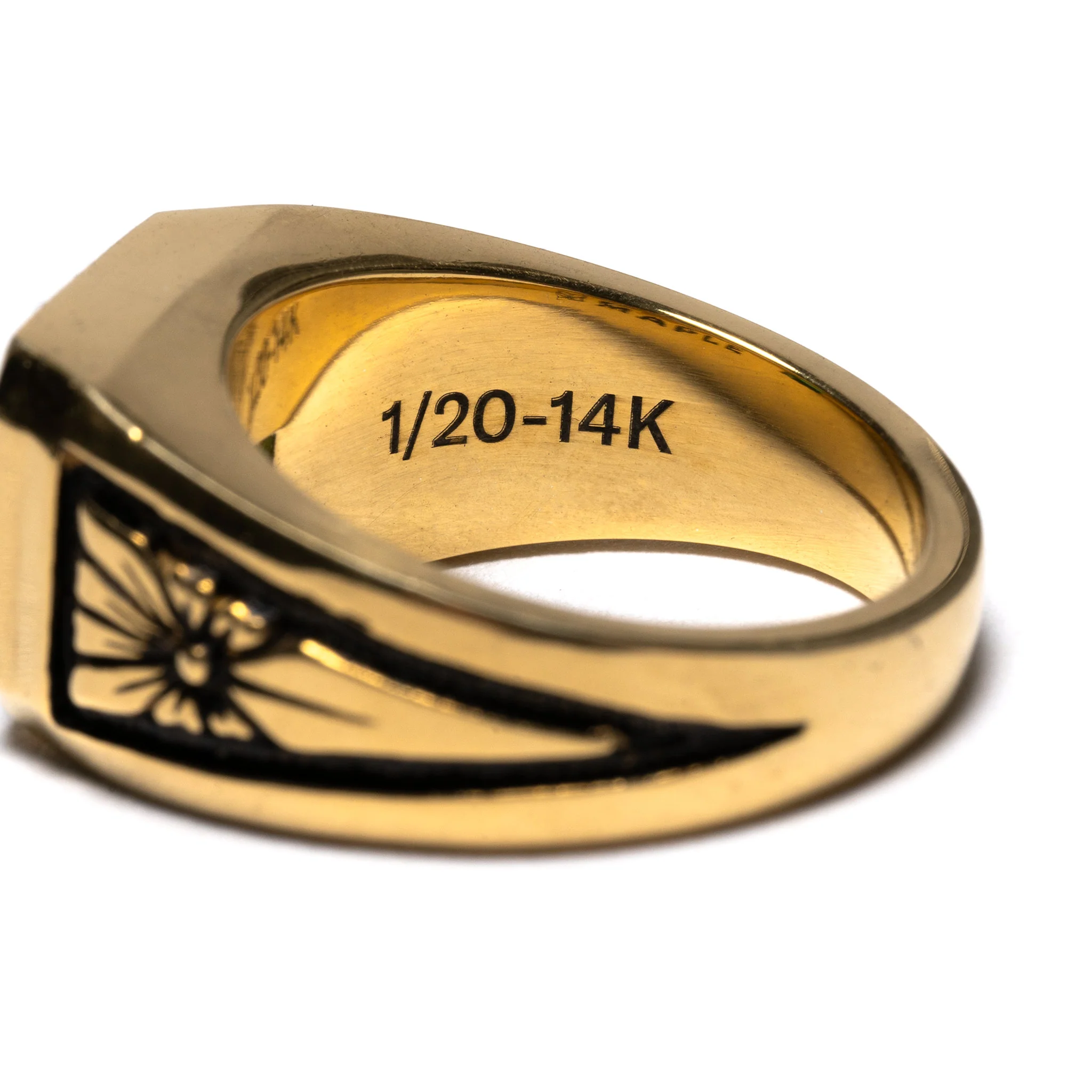 Midnight Ring Slim (14K Gold/Emerald) - Image 6