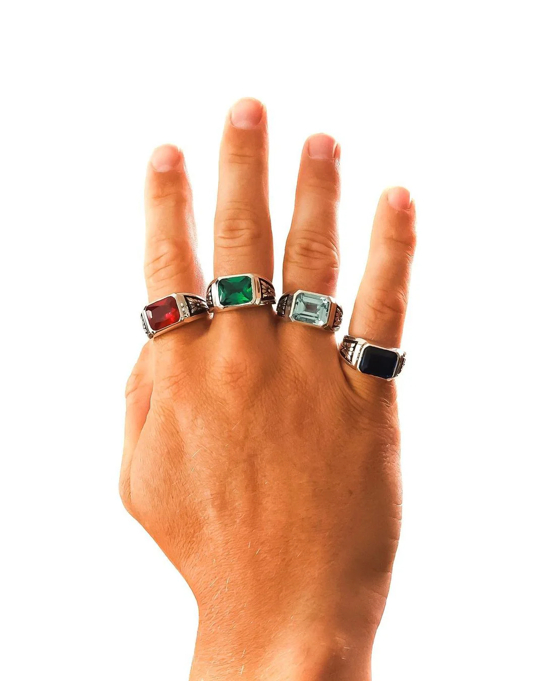 Midnight Ring Slim (14K Gold/Emerald) - Image 7
