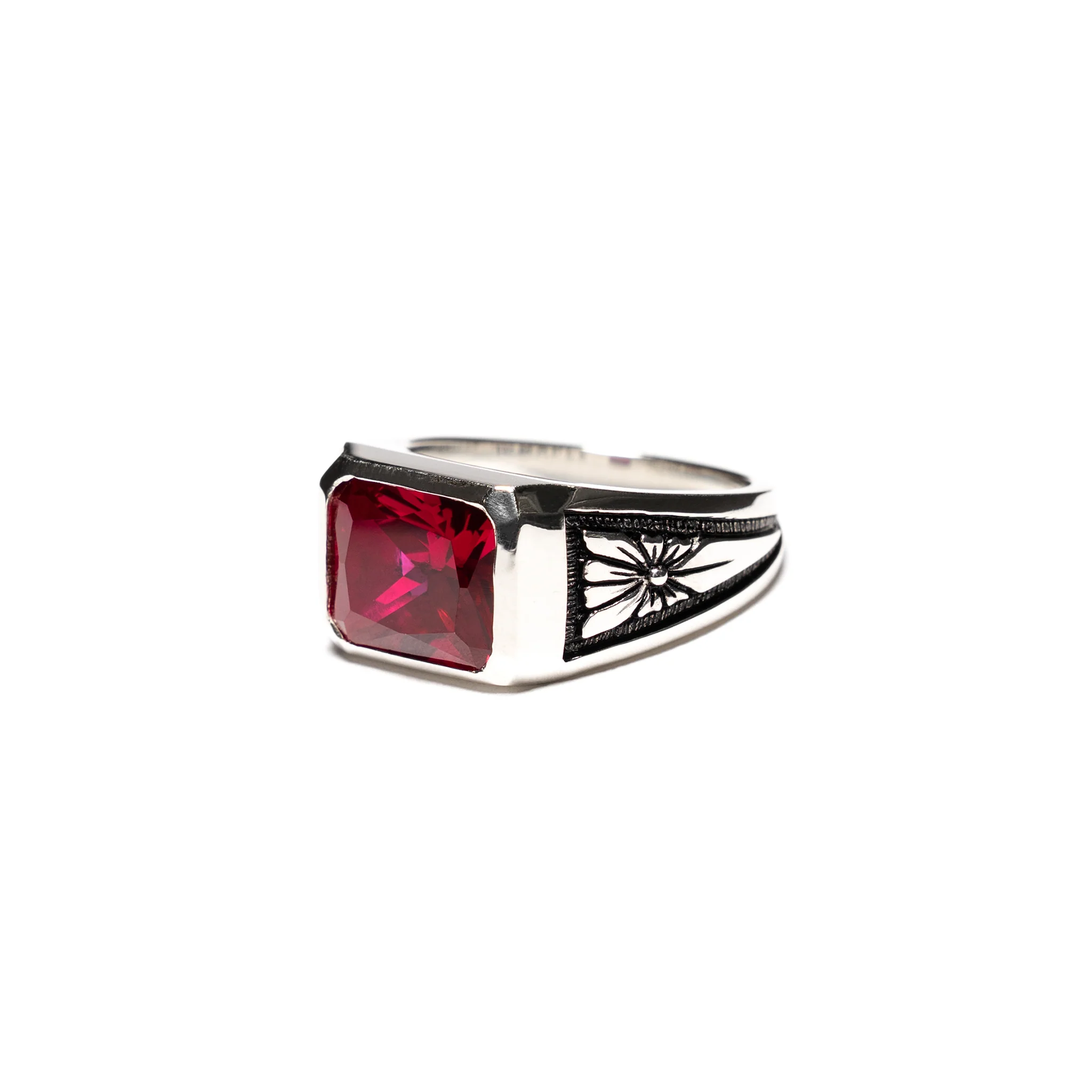 Midnight Ring Slim (Silver 925/Ruby) - Image 3