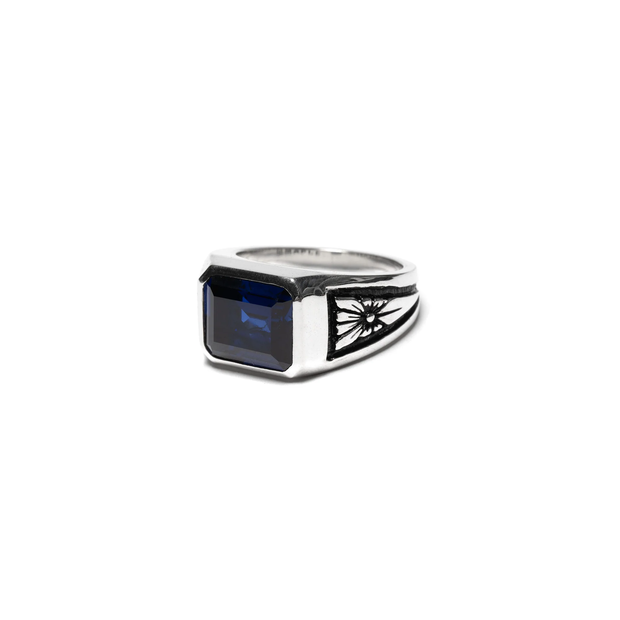 Midnight Ring Slim (Silver 925/Sapphire) - Image 3