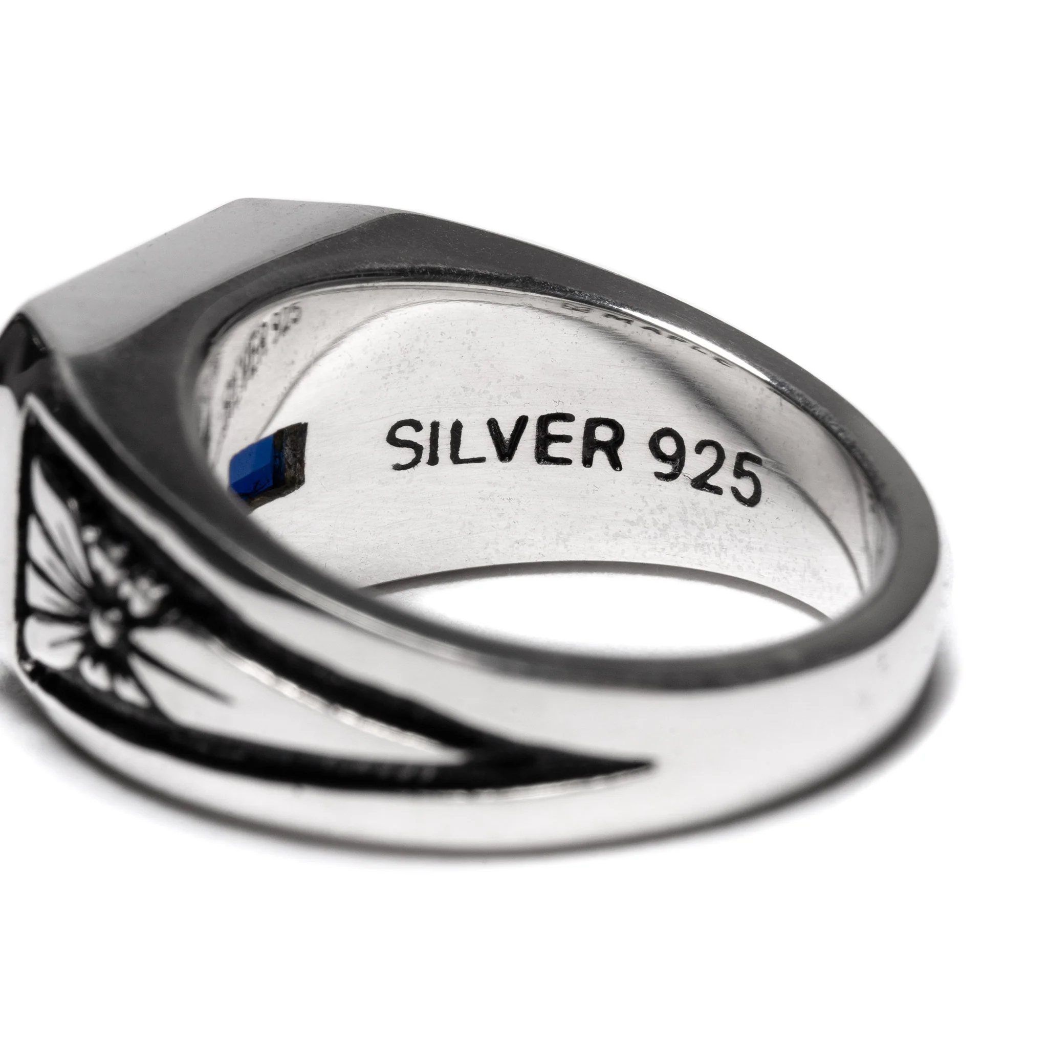 Midnight Ring Slim (Silver 925/Sapphire) - Image 5