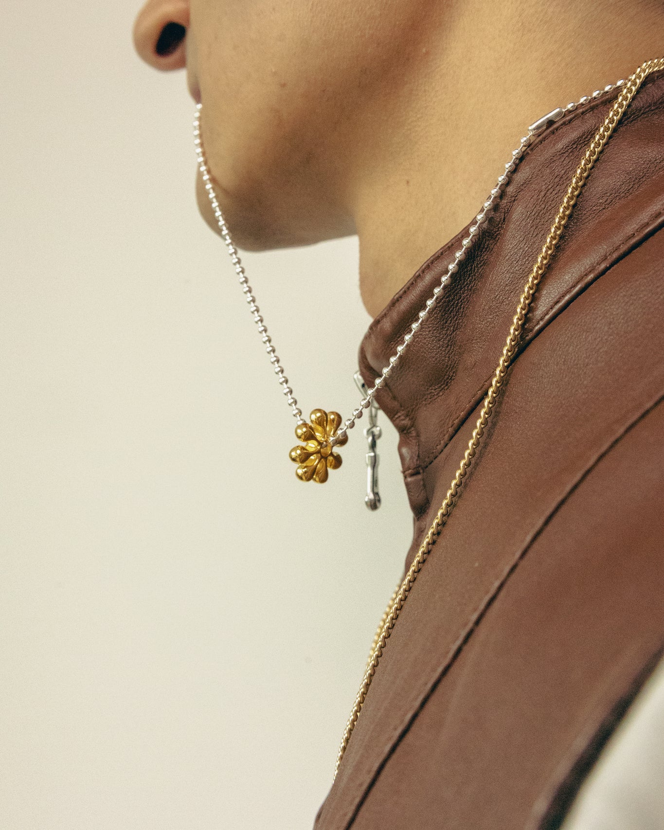 Orbit Pendant + Ball Chain (Silver 925/14K Gold) - Image 4
