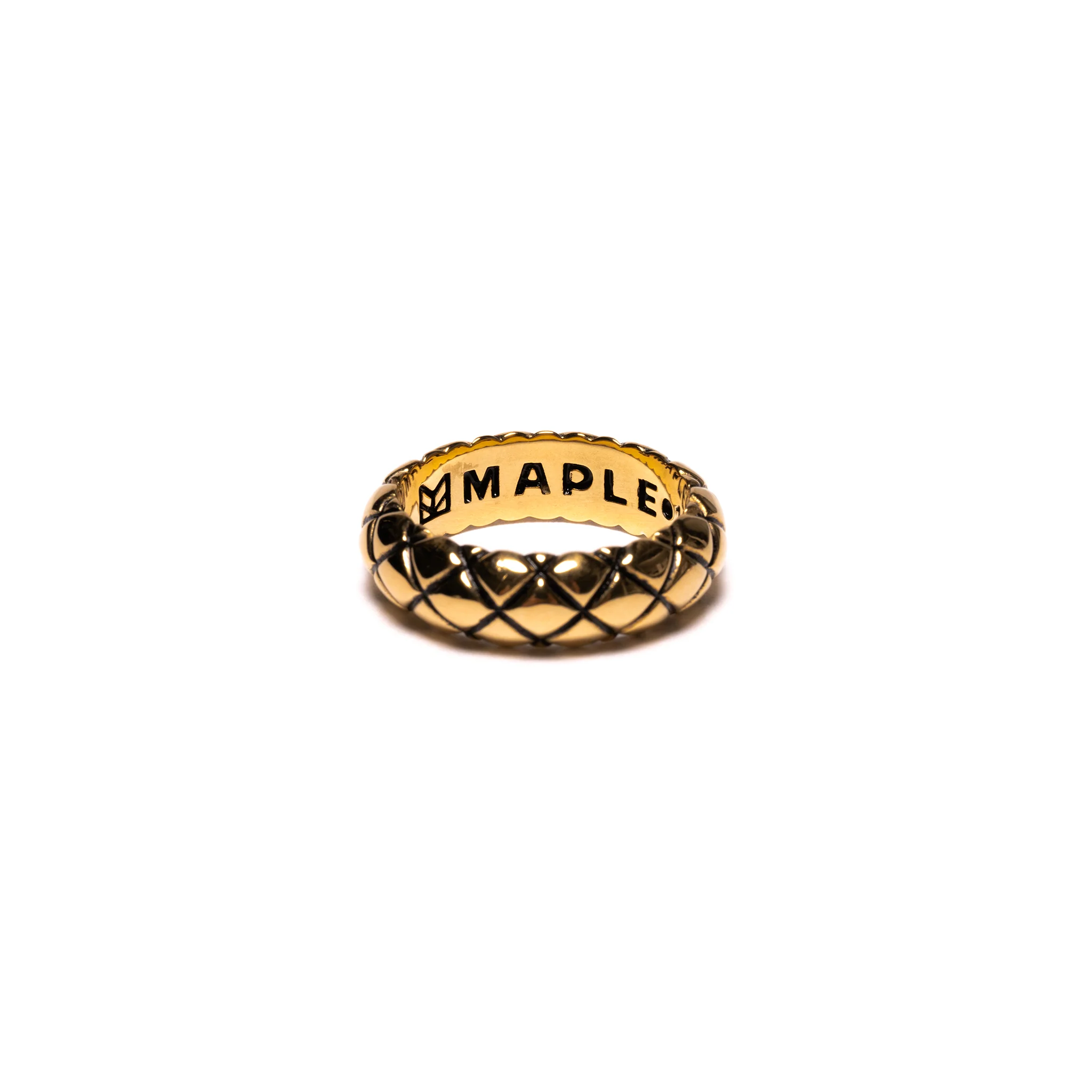 Quilted Band Ring (14K Gold) - Image 3
