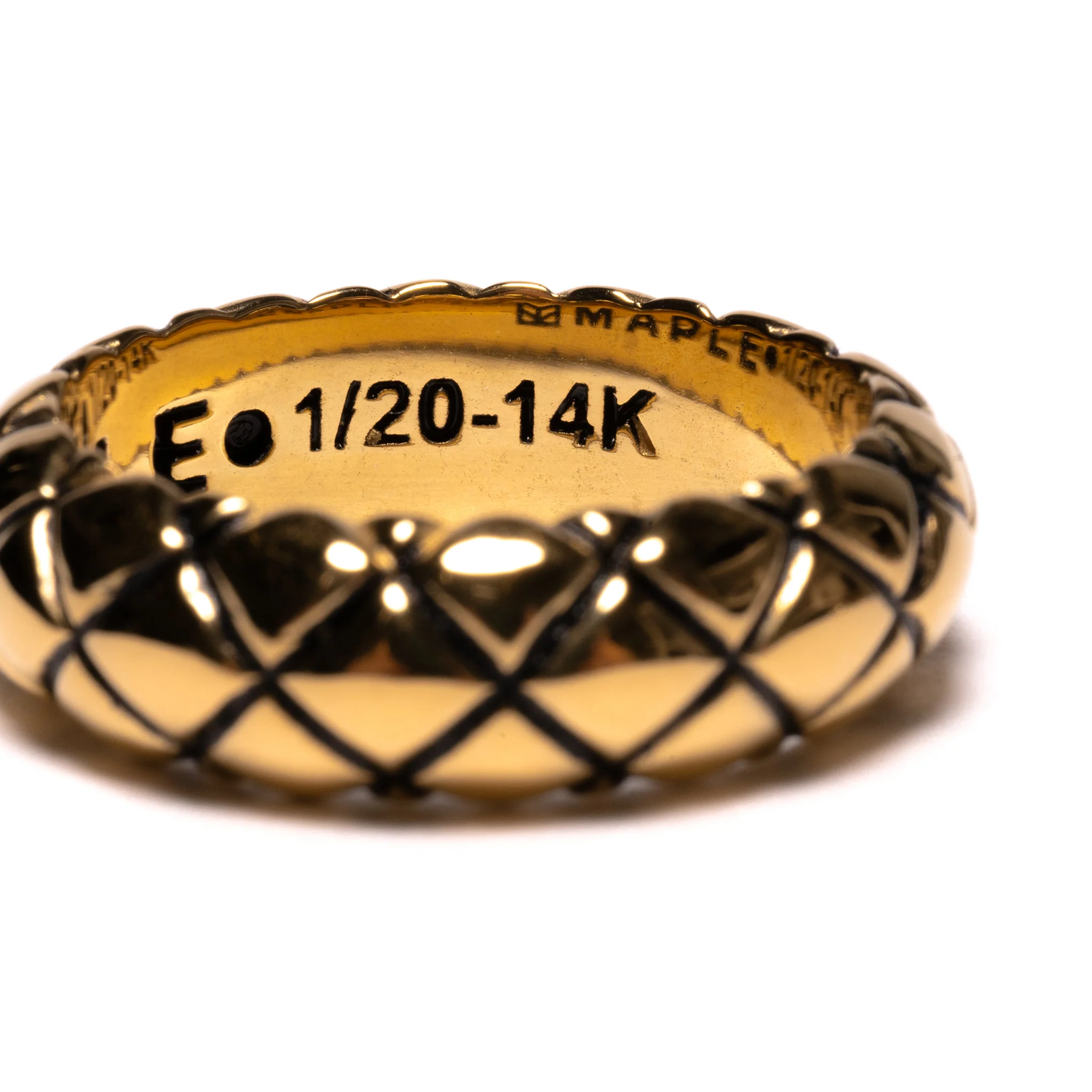 Quilted Band Ring (14K Gold) - Image 4