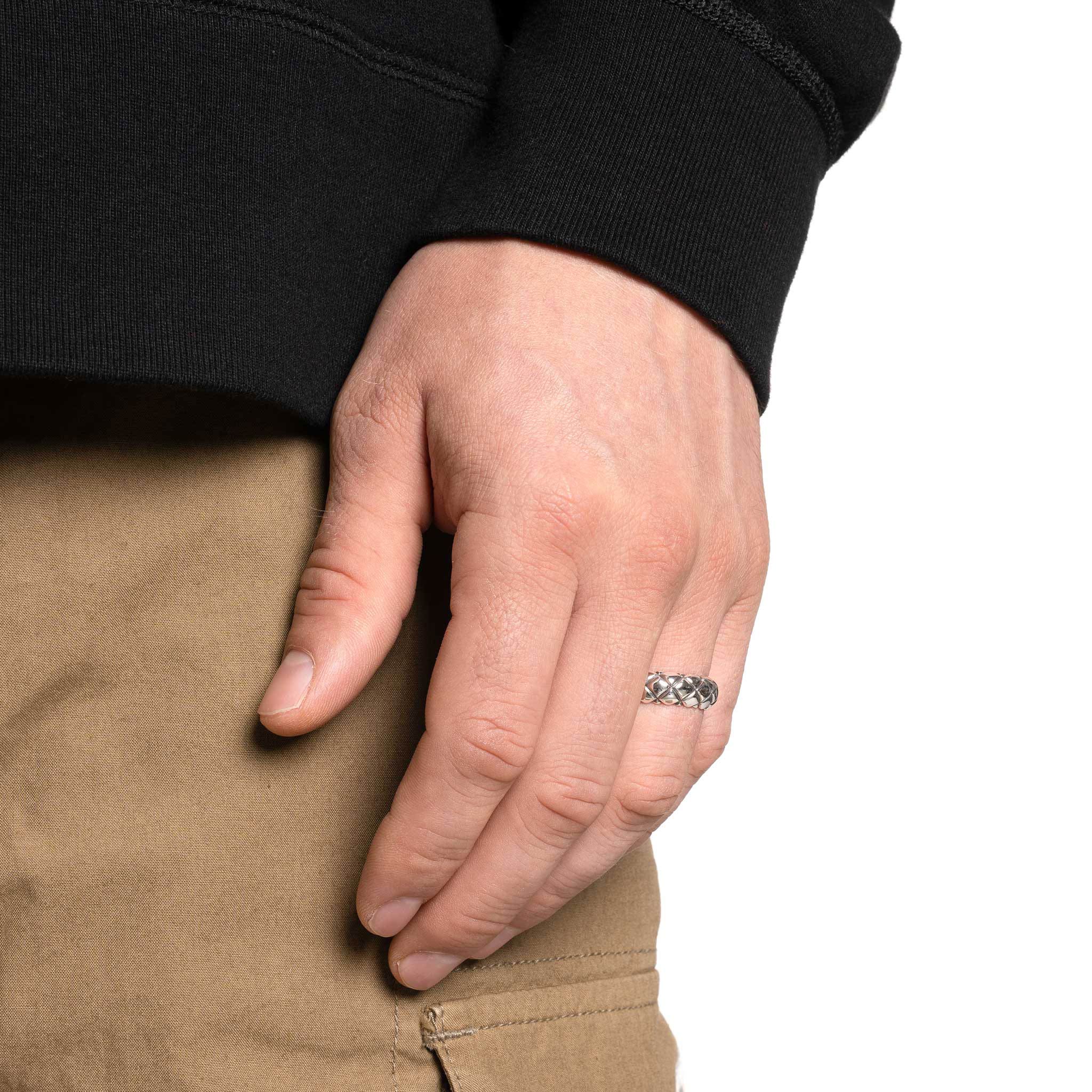 Quilted Band Ring (Silver 925) - Image 2