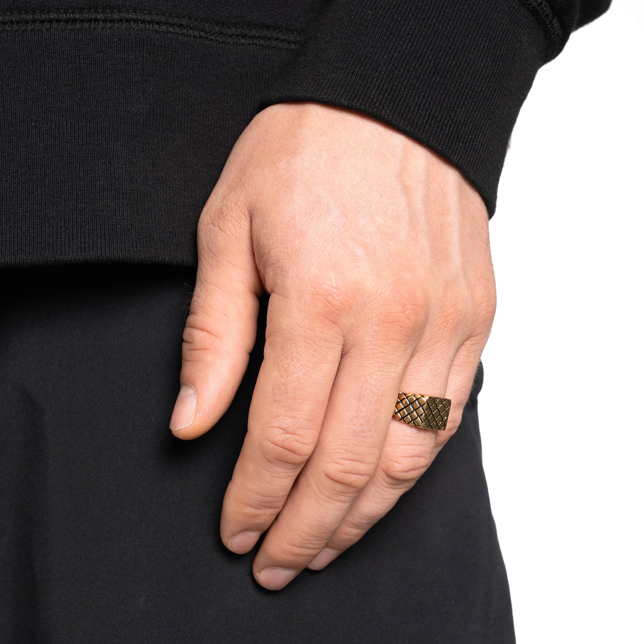 Quilted Signet (14K Gold) - Image 2