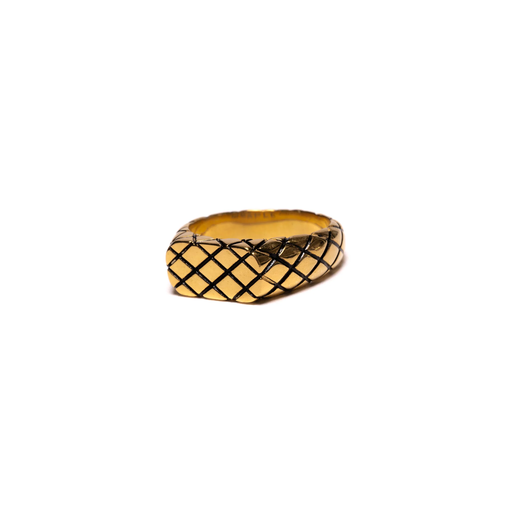 Quilted Signet Slim (14K Gold) - Image 3