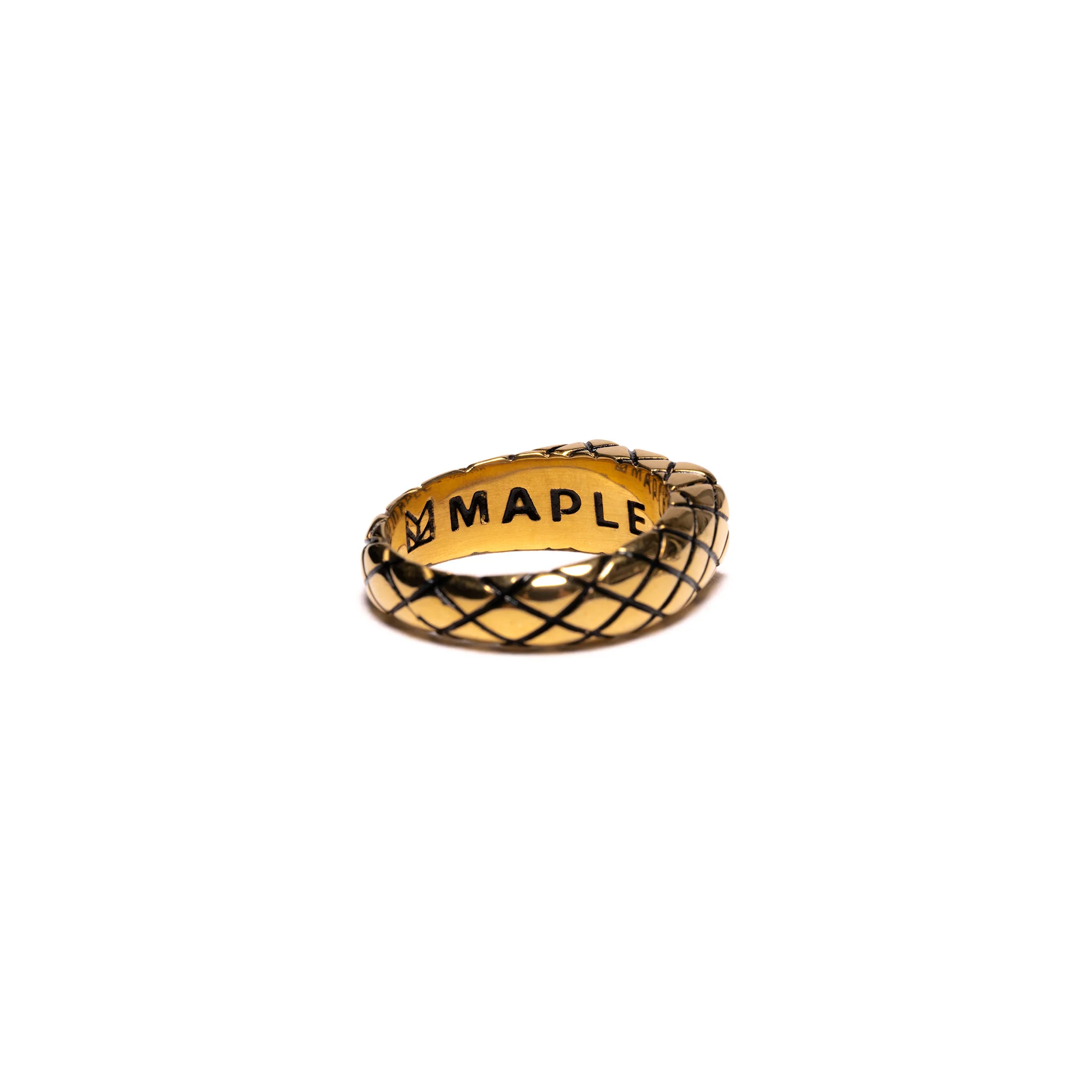 Quilted Signet Slim (14K Gold) - Image 4