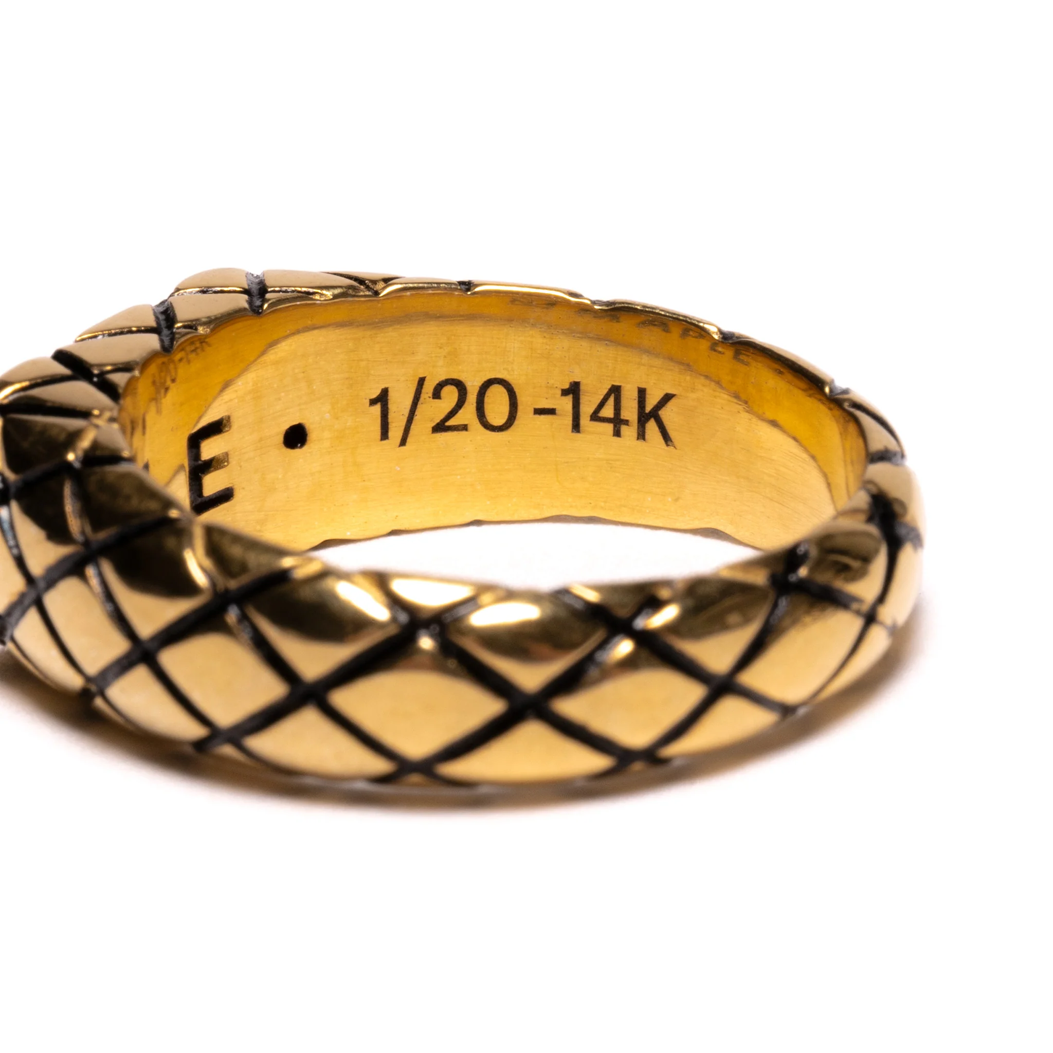 Quilted Signet Slim (14K Gold) - Image 5