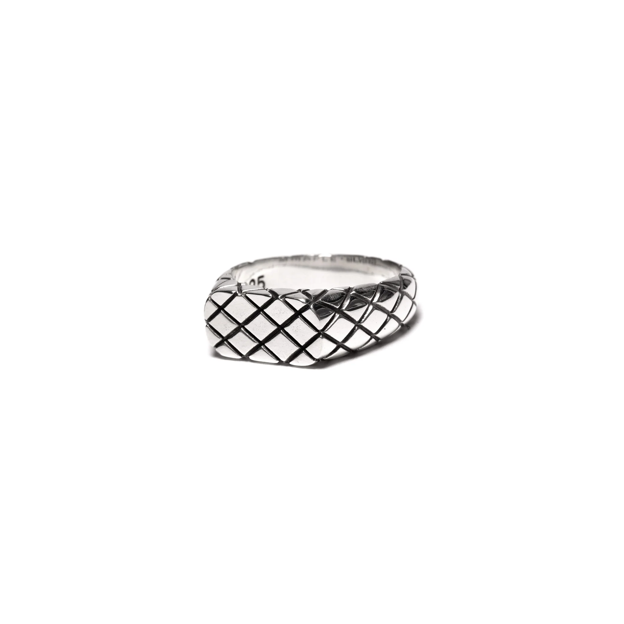 Quilted Signet Slim (Silver 925) - Image 3