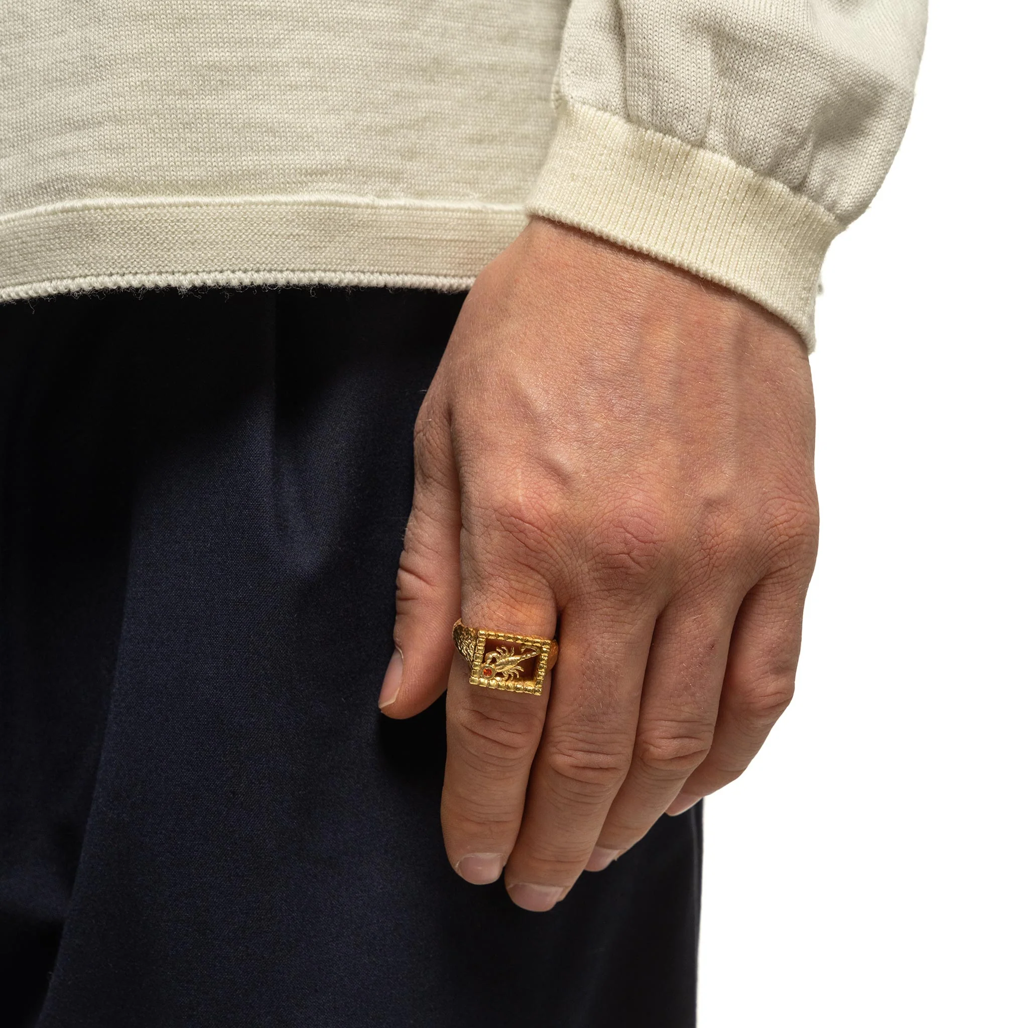 Scorpio Signet (14K Gold/Zircon) - Image 2